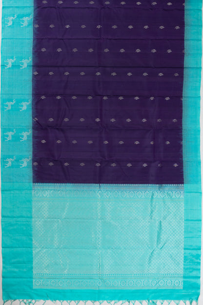 Taranga Kanchi Silk Butta Dark Blue saree