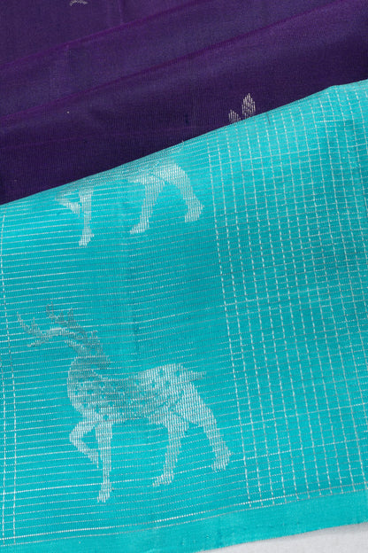 Taranga Kanchi Silk Butta Dark Blue saree