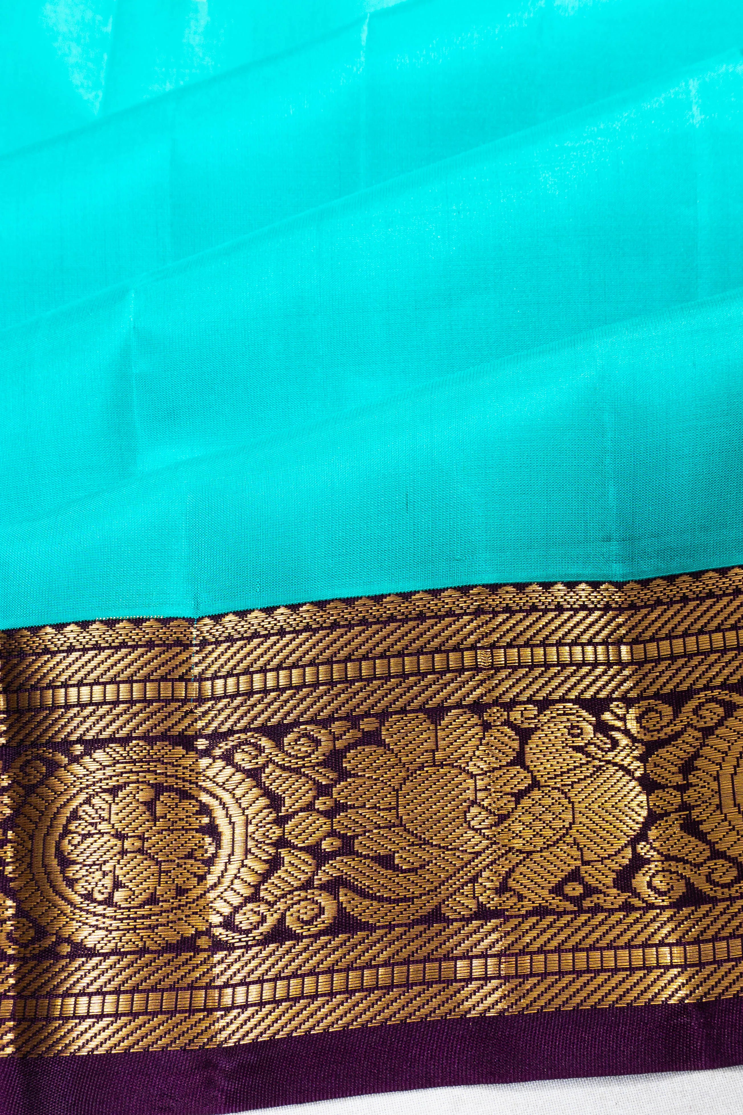 Taranga Kanchi Silk Butta Sky Blue Saree