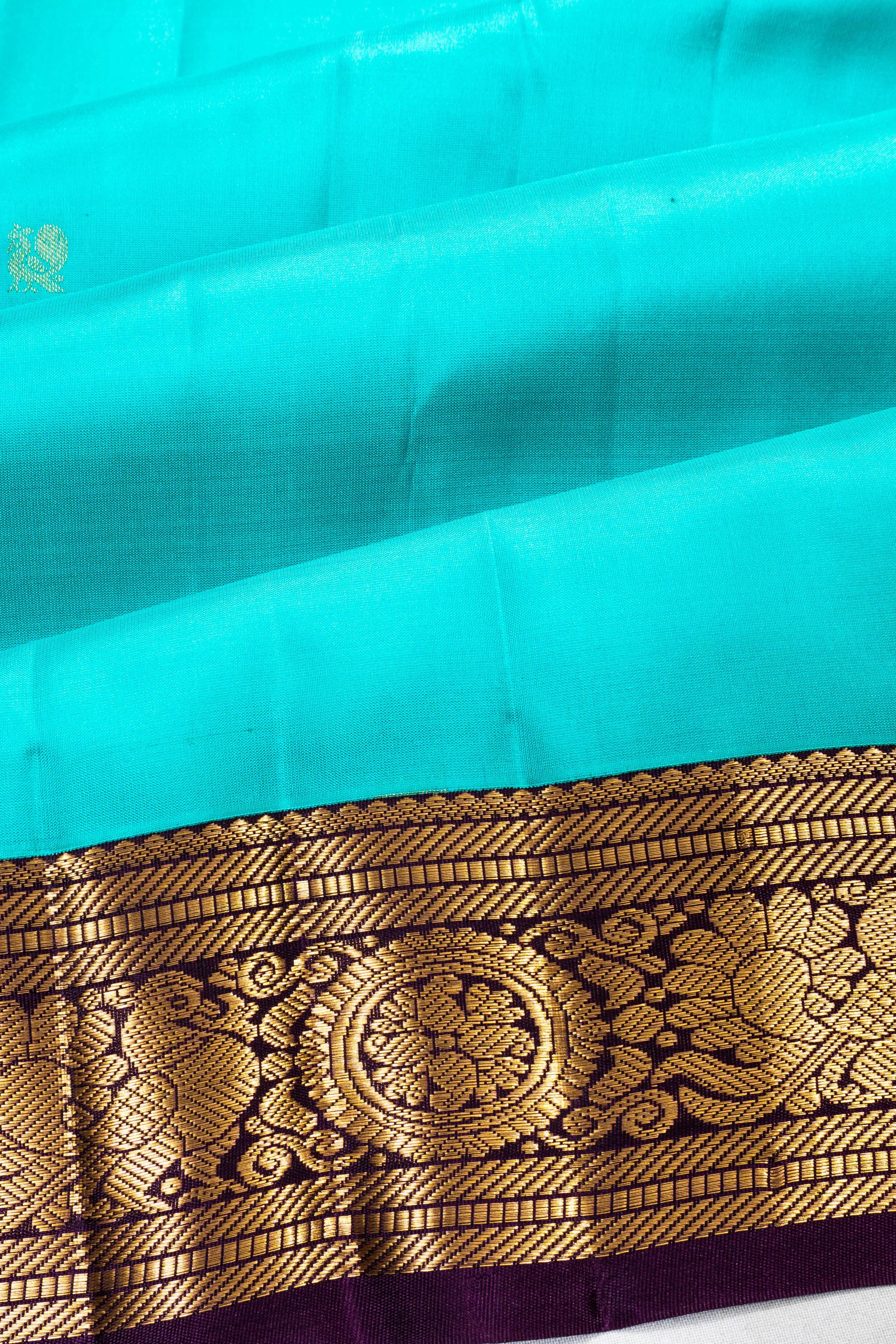 Taranga Kanchi Silk Butta Sky Blue Saree