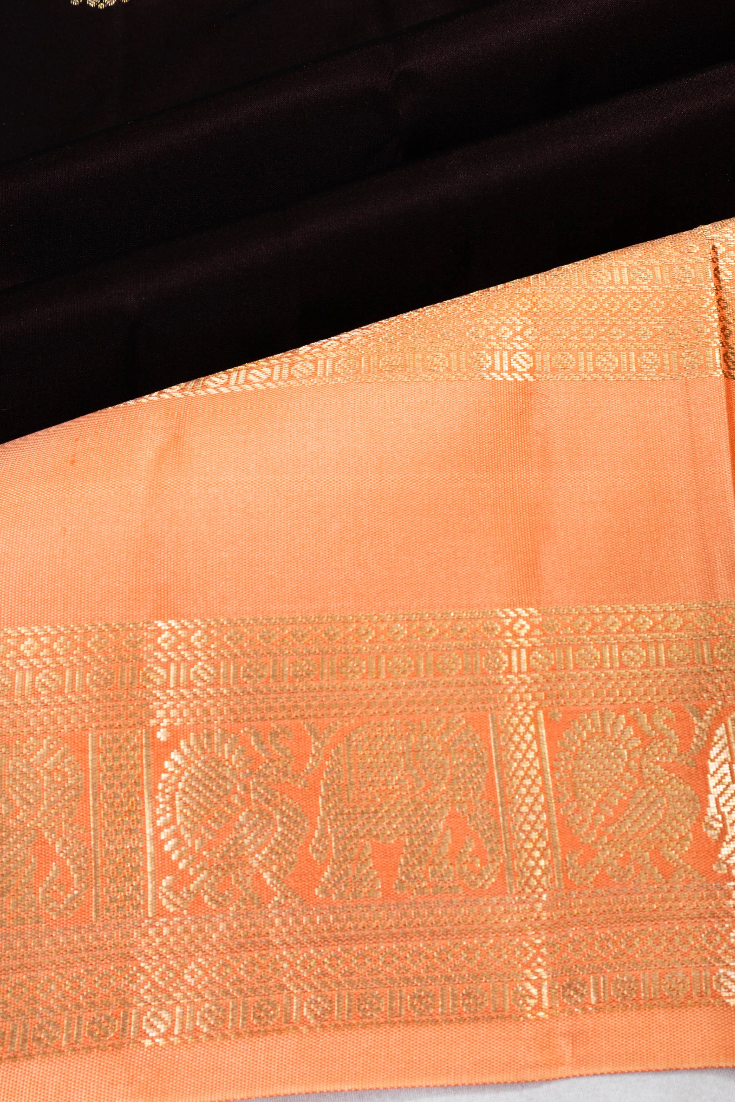 Taranga Kanchi Silk Butta Black Saree