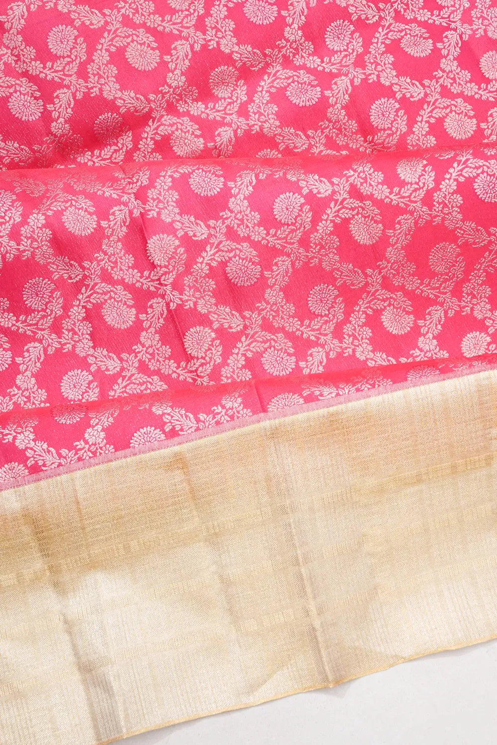 Taranga Kanchi Silk Brocade Baby Pink Saree