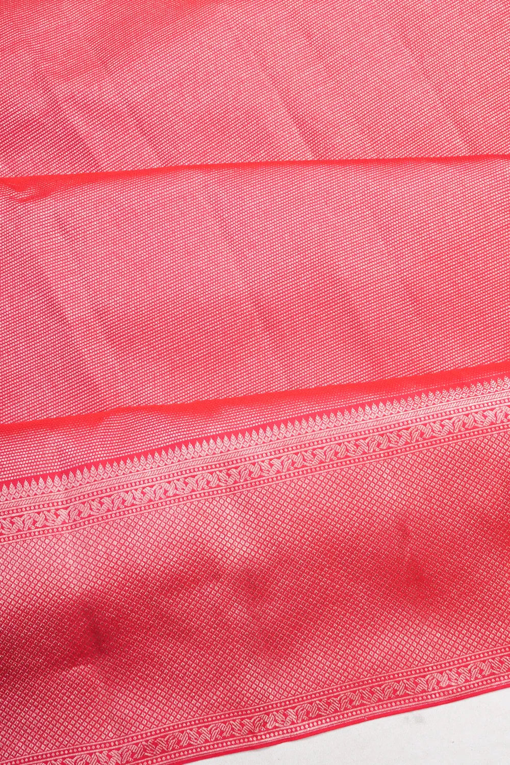 Kanchipuram Silk Horizontal Lines Maroon Saree