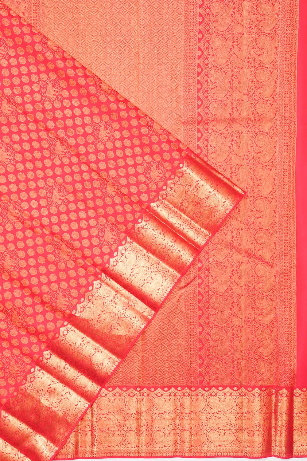 Taranga Kanchi Silk Brocade Pink Saree