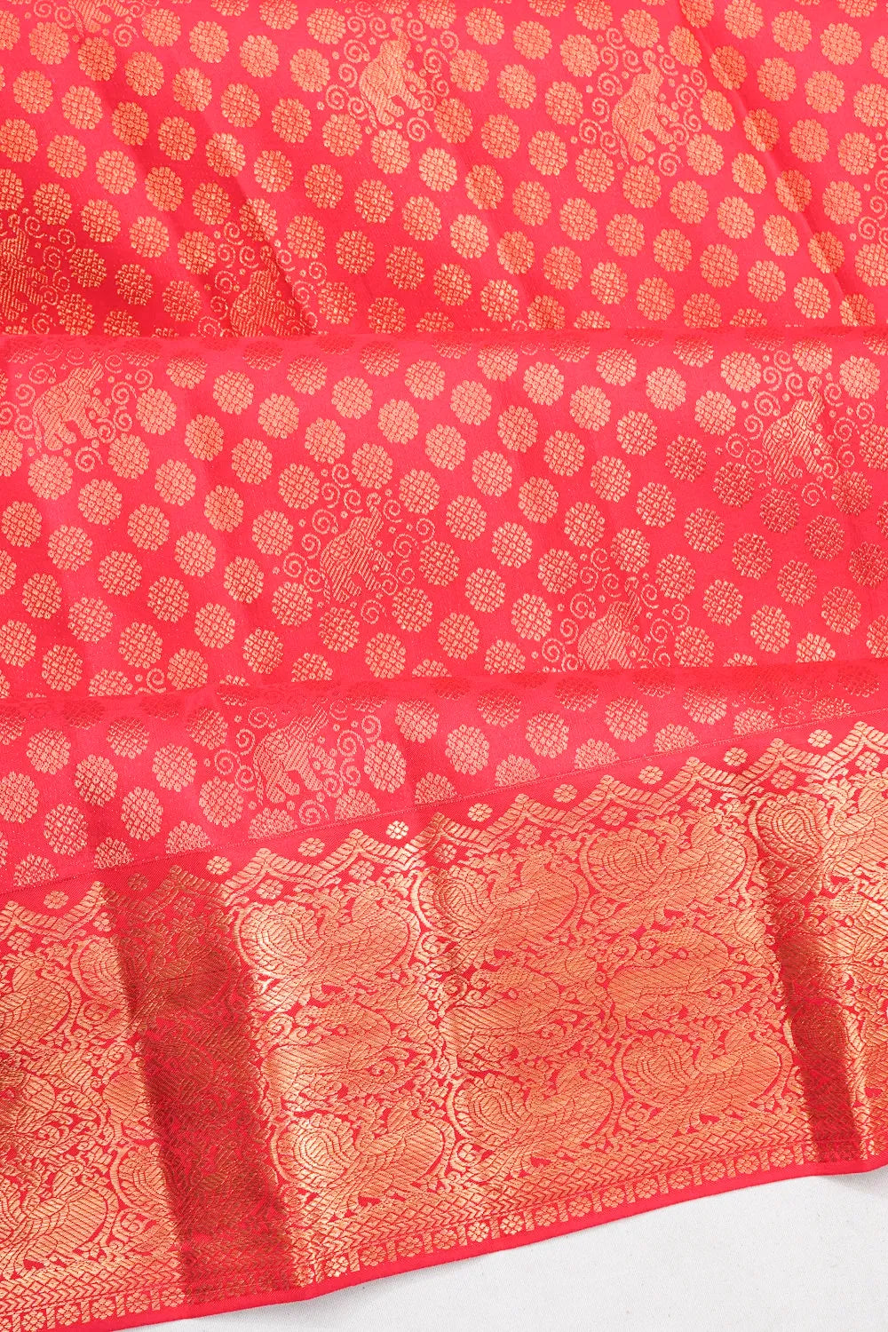 Taranga Kanchi Silk Brocade Pink Saree