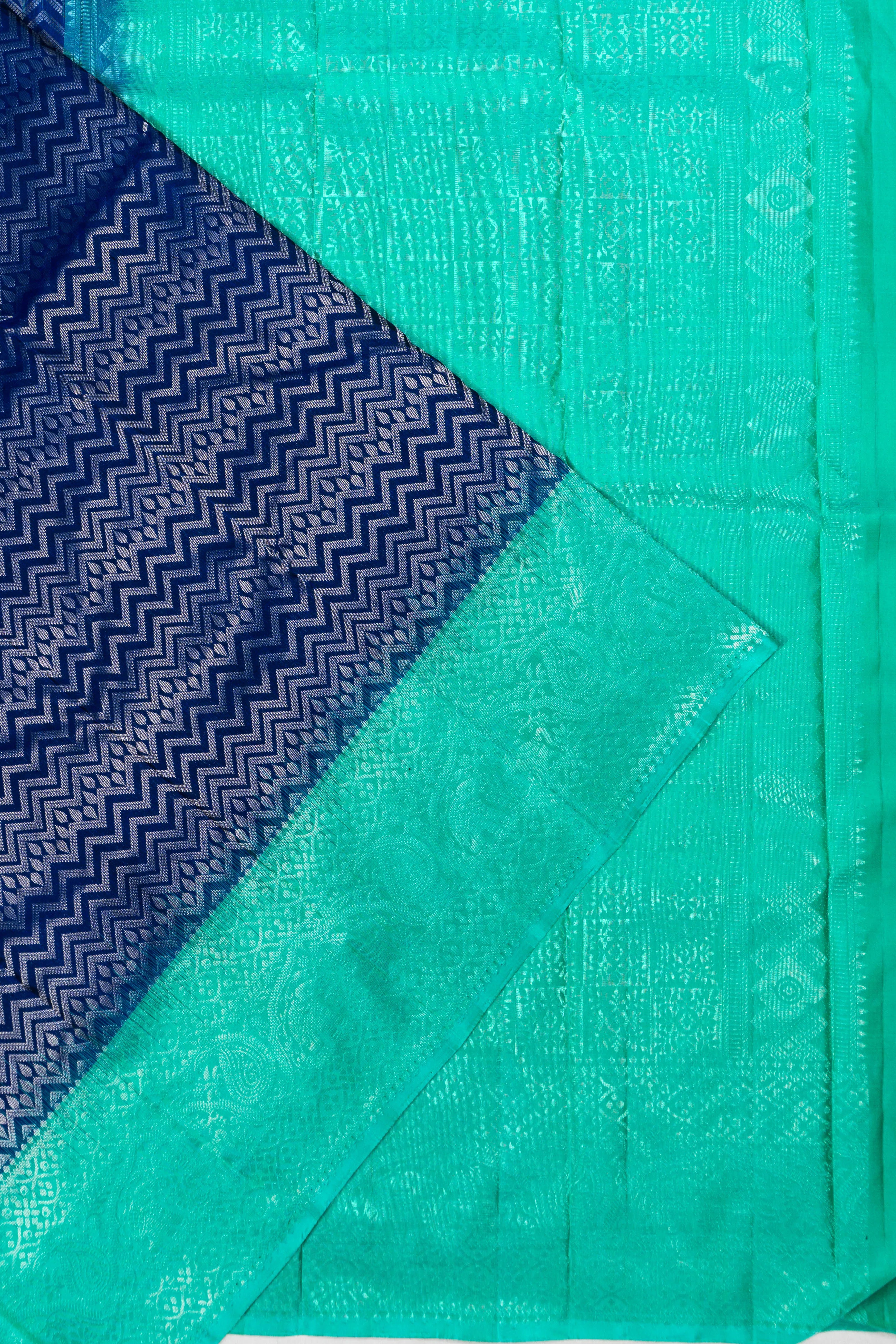Taranga Kanchi Silk Brocade Blue Saree