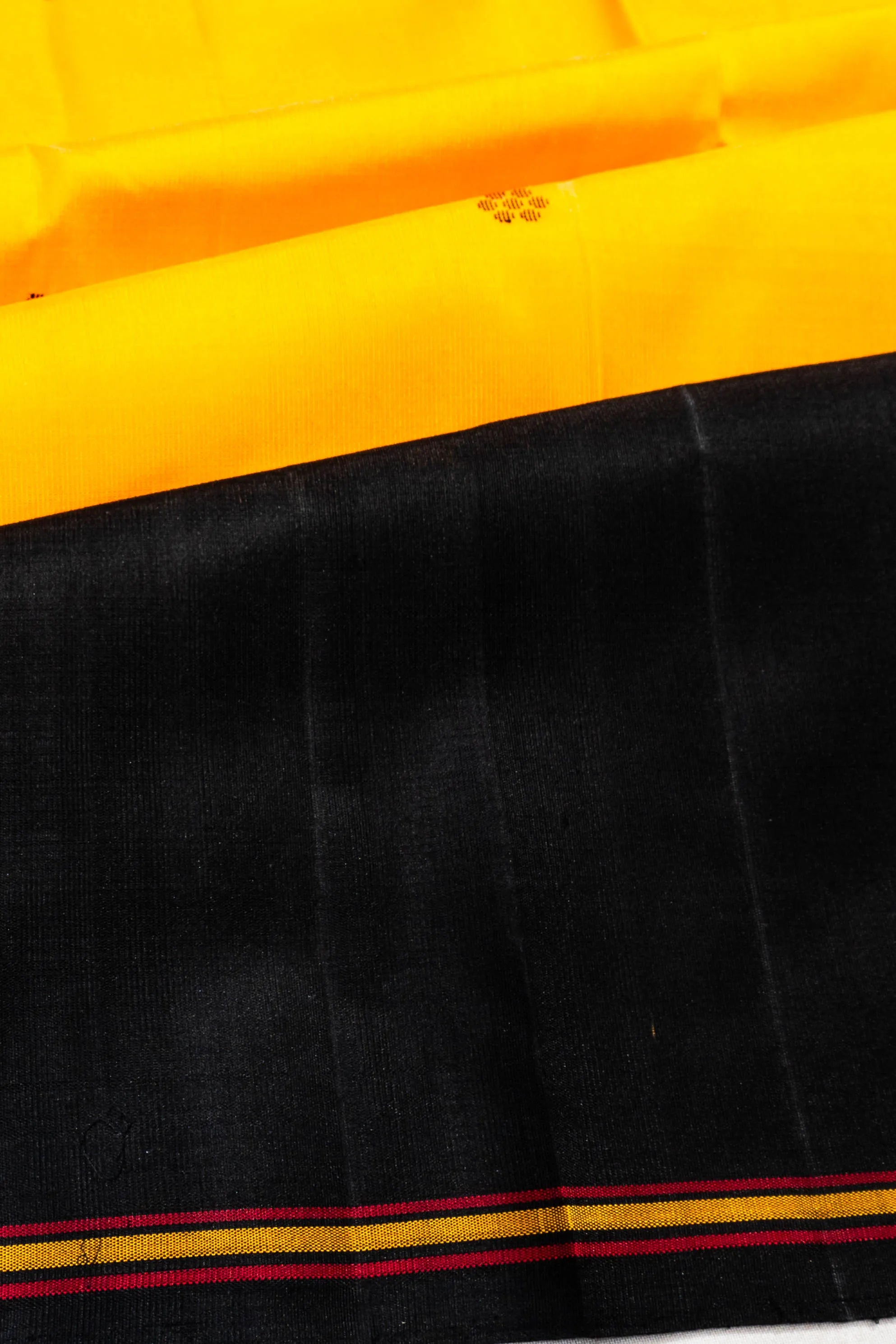 Classic Kanchipuram Silk Butta Yellow Saree