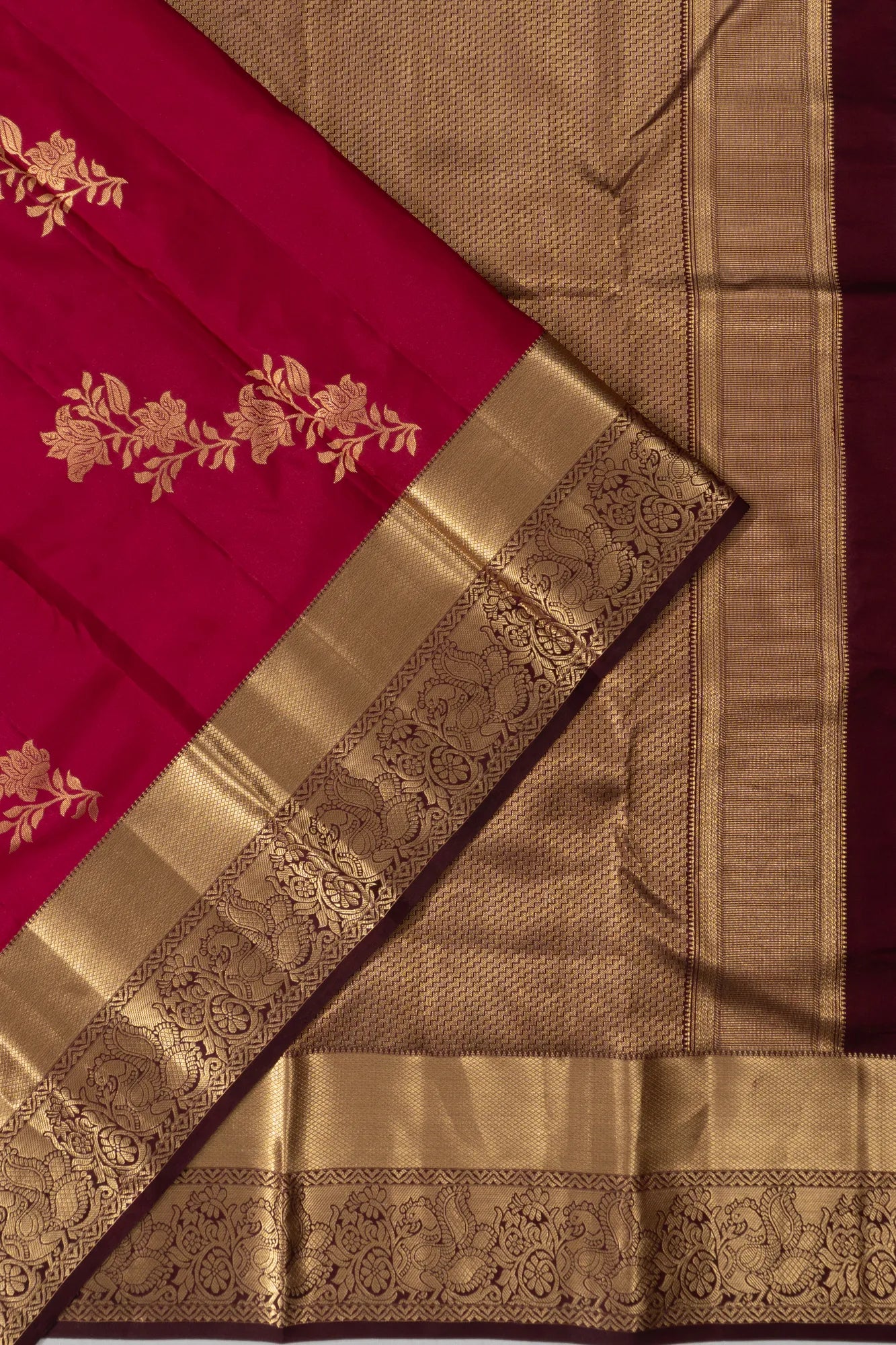 Taranga Kanchi Silk Butta Rani Pink Saree
