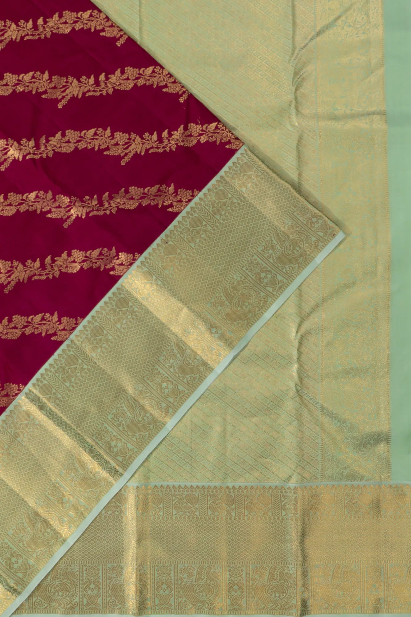 Taranga Kanchi Silk Jaal Pink Saree
