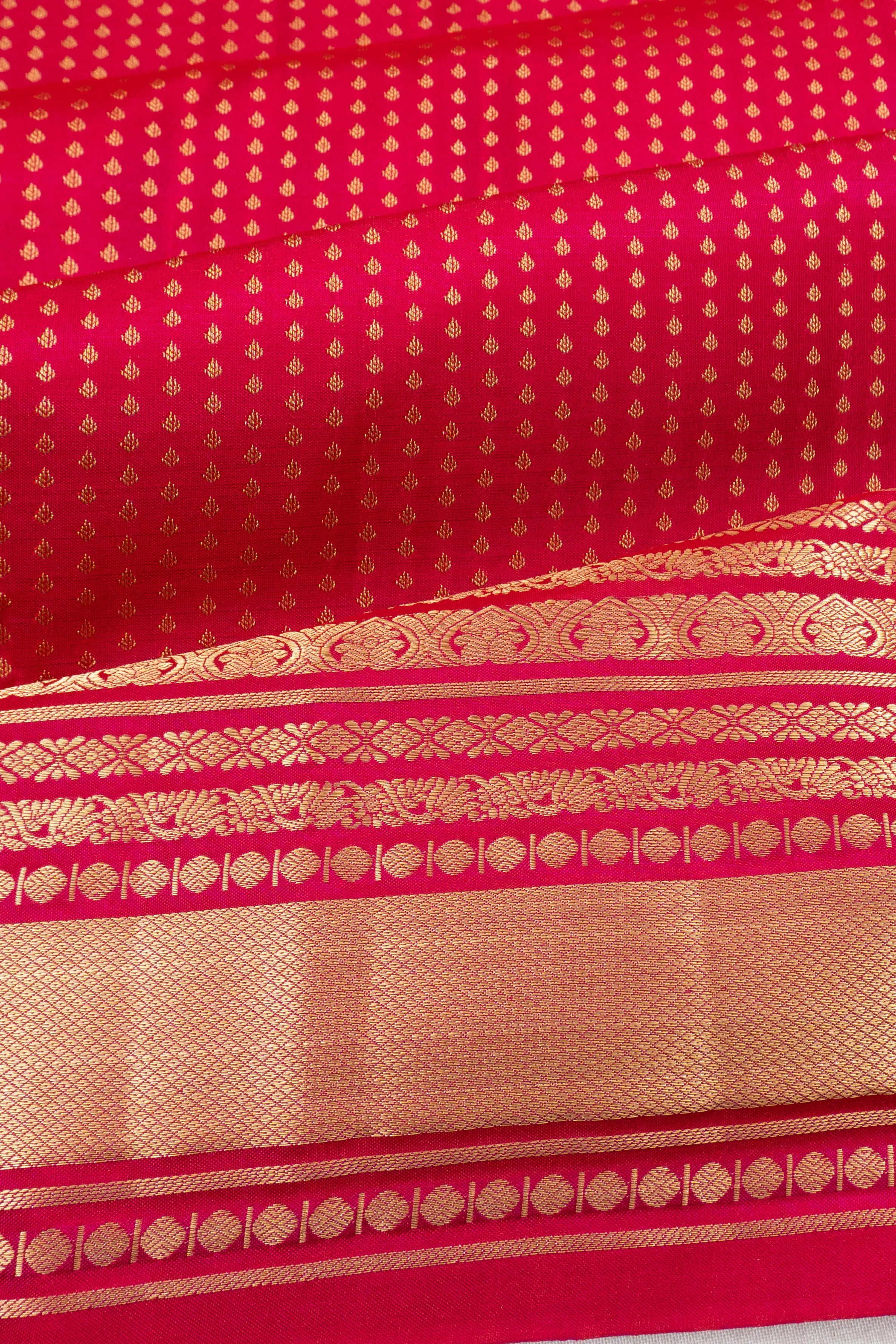 Taranga Kanchi Silk Brocade Pink Saree