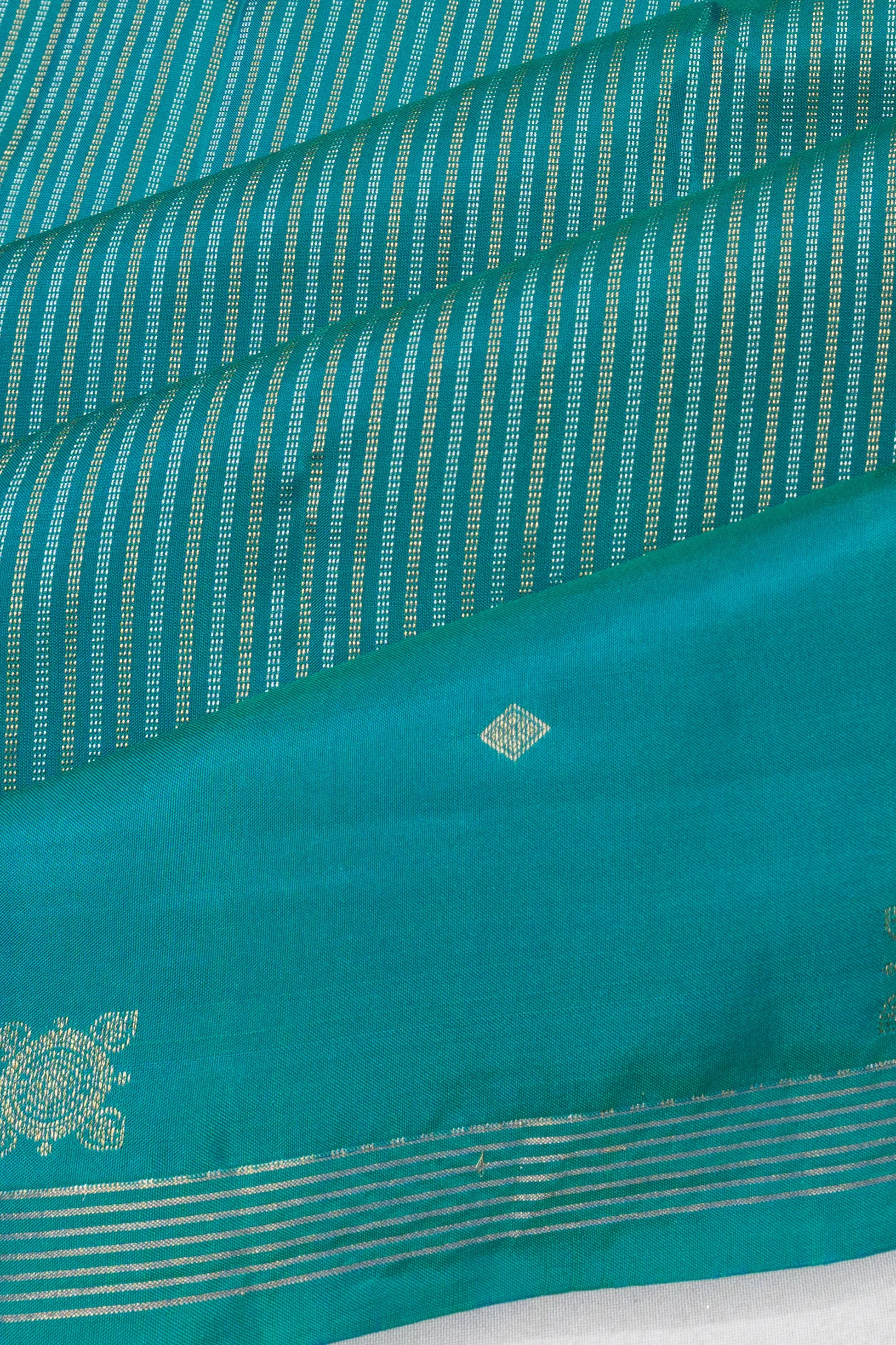 Taranga Kanchi Silk Brocade Sky Blue Saree