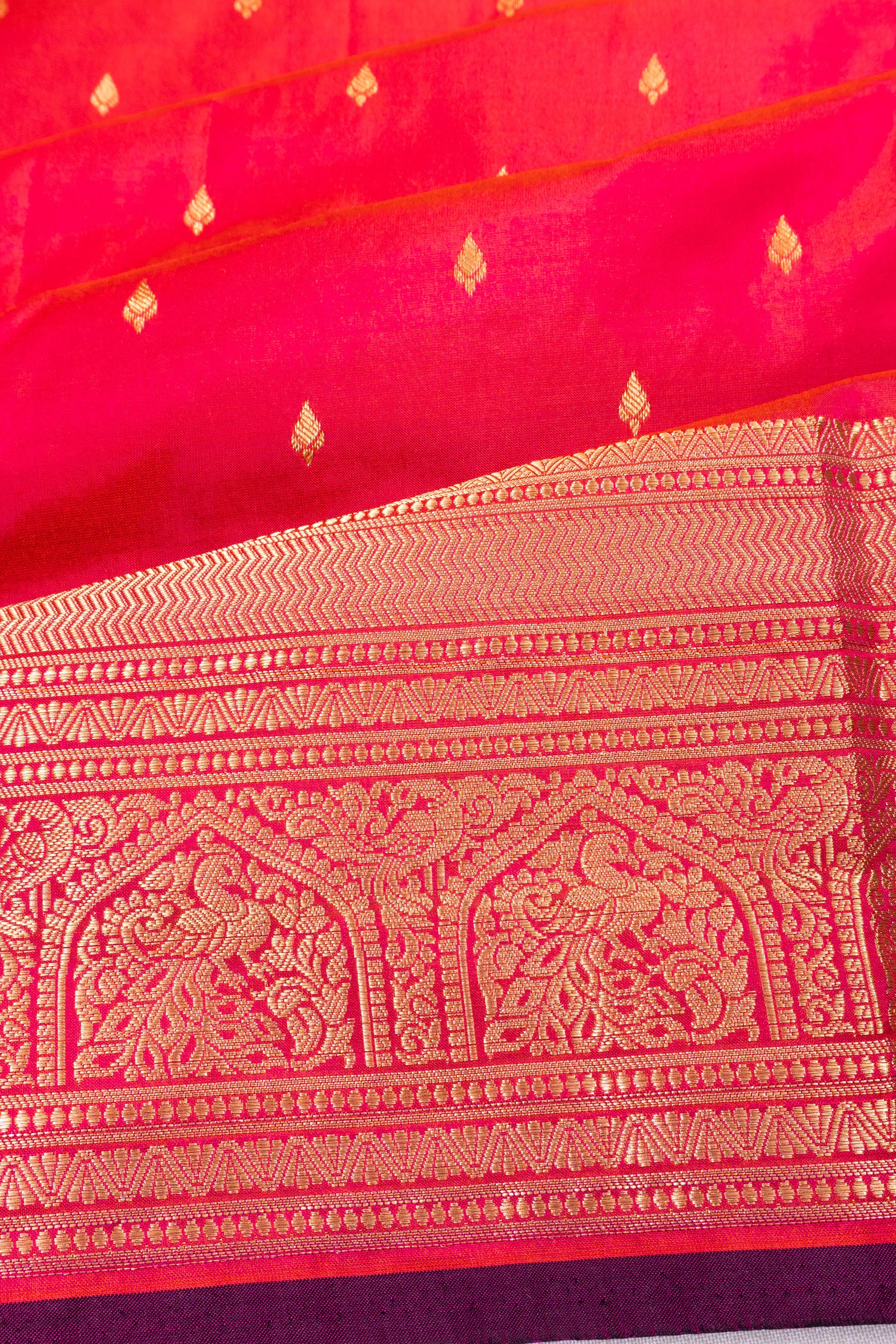 Taranga Kanchi Silk Butta Pink Saree