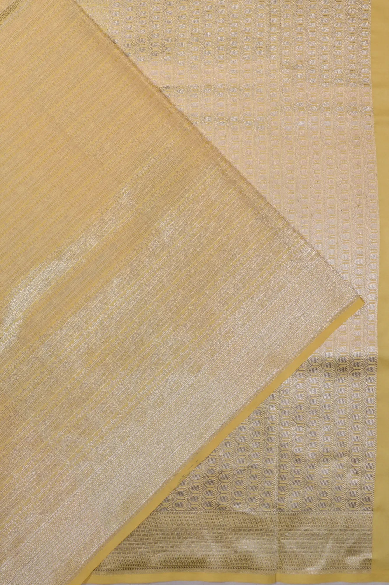 Banarasi Silk Brocade Beige Saree