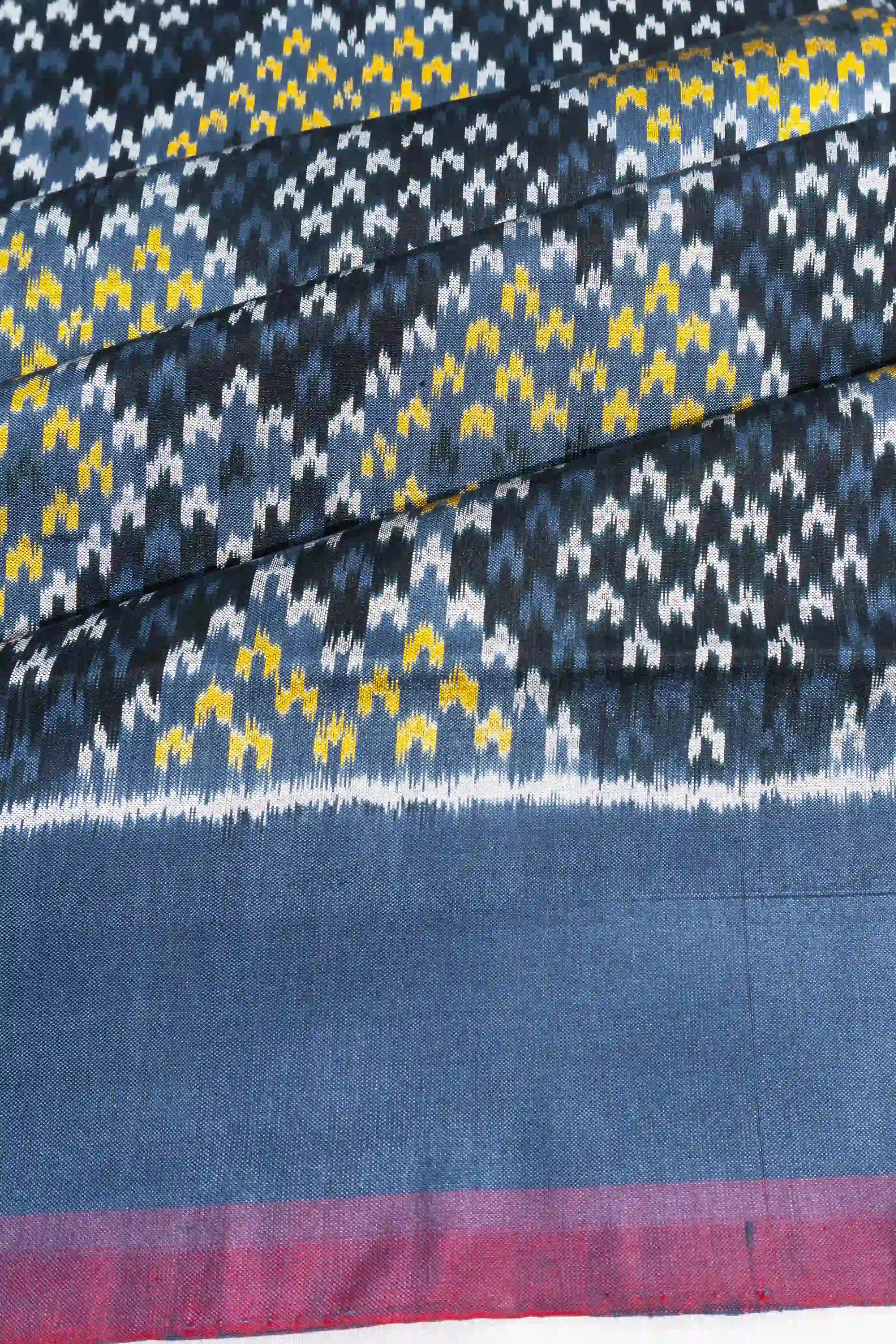 Pochampally Silk Ikat Blue Saree