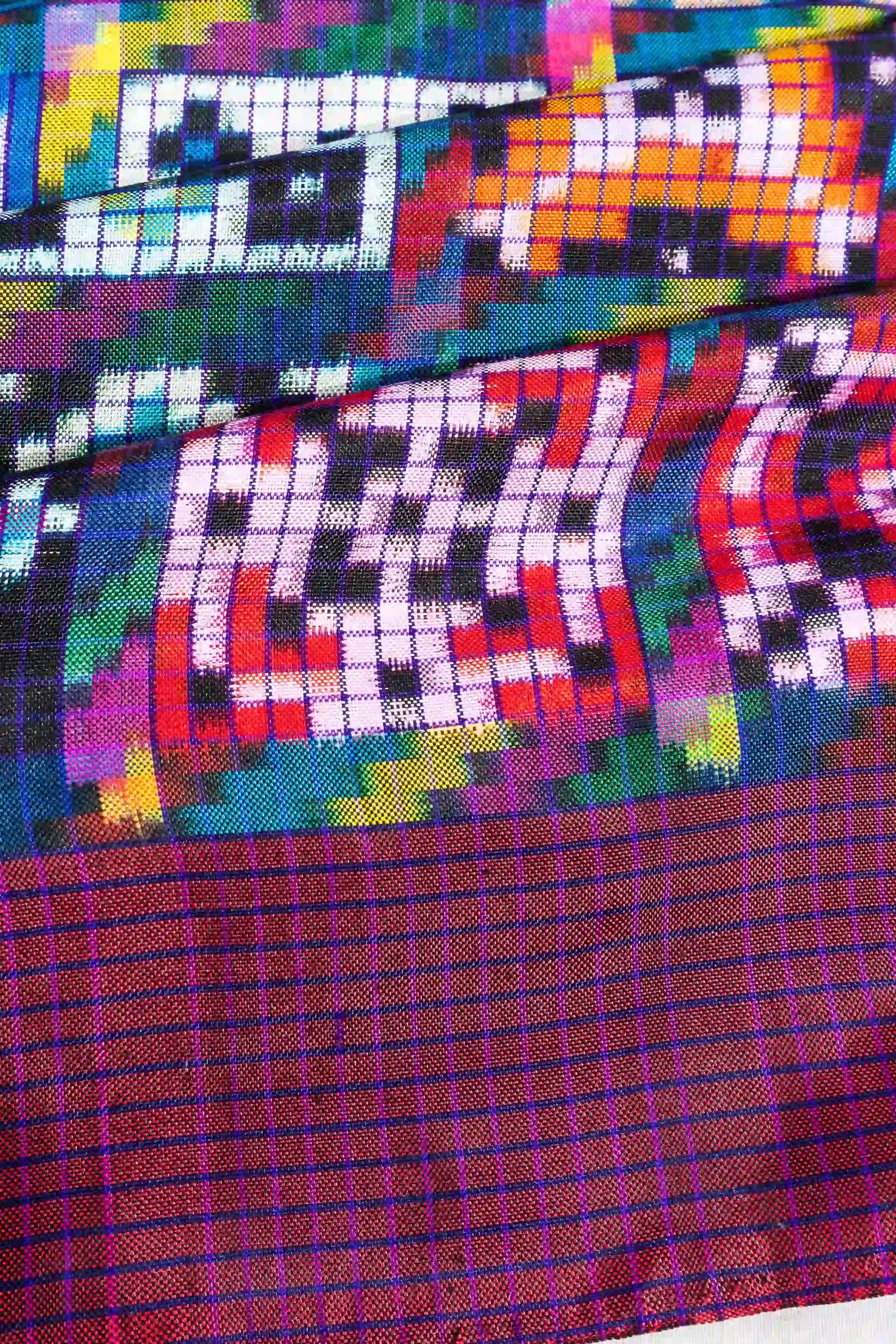 Pochampally Silk Double Ikat Saree With 108 Telia Rumal Motifs And 30 Colors