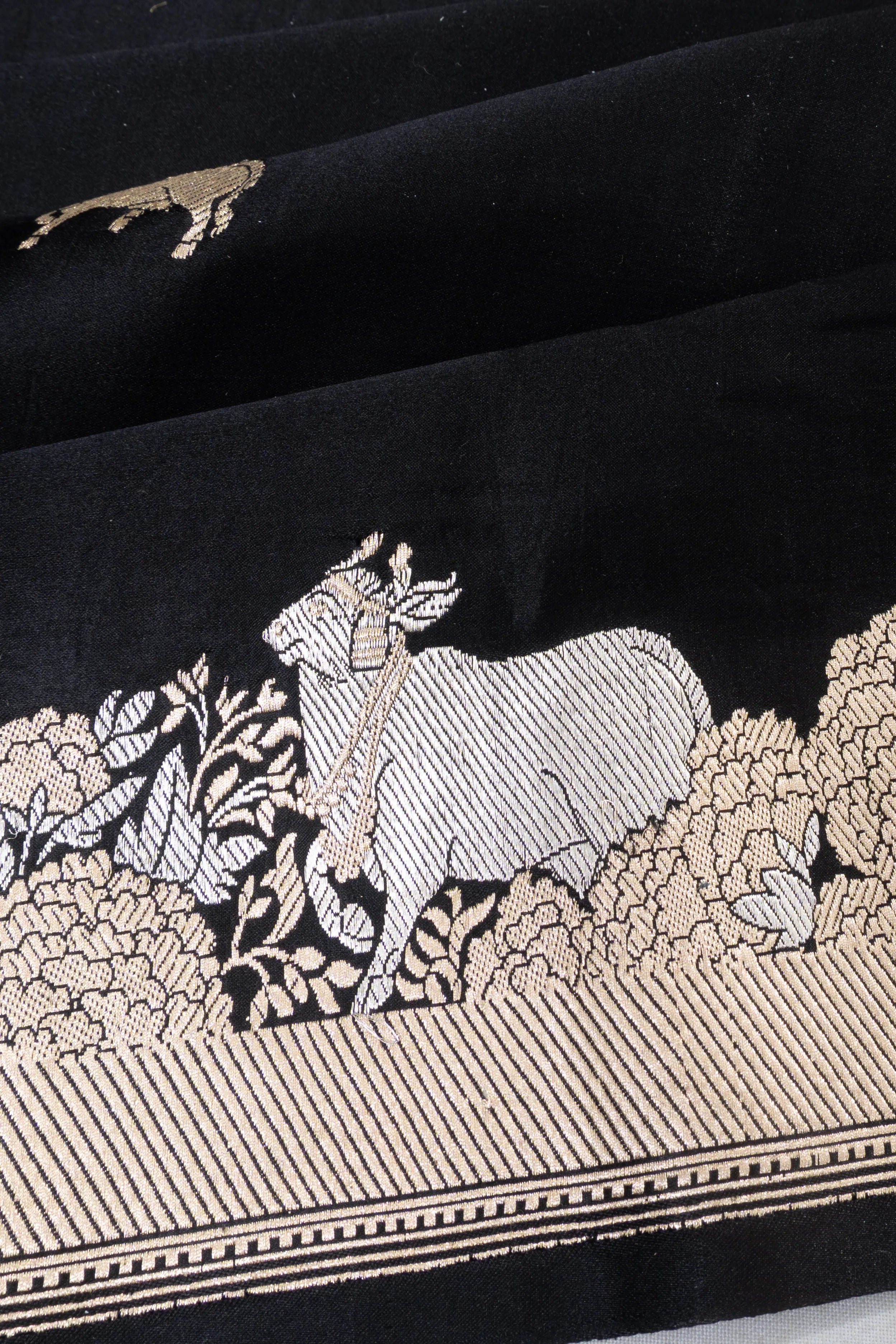 Banarasi Silk Butta Black Saree