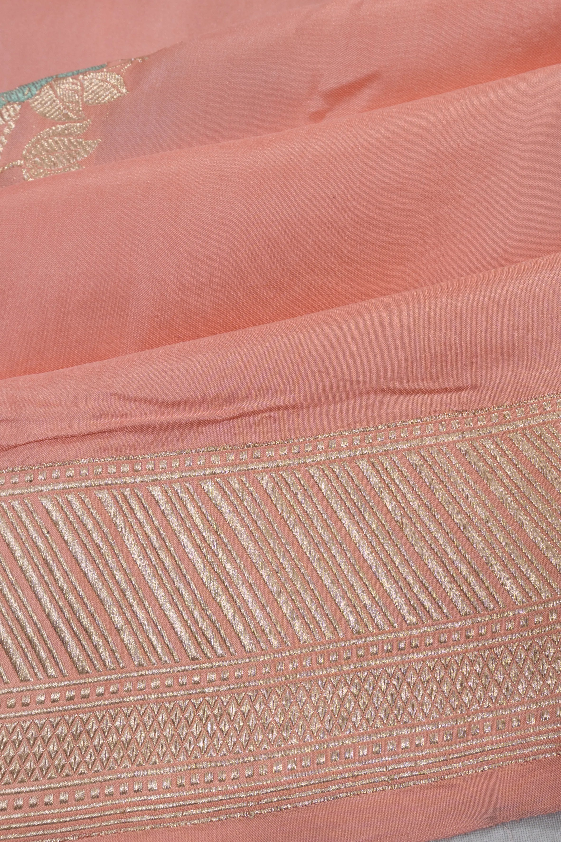 Banarasi Silk Butta Light Pink Saree