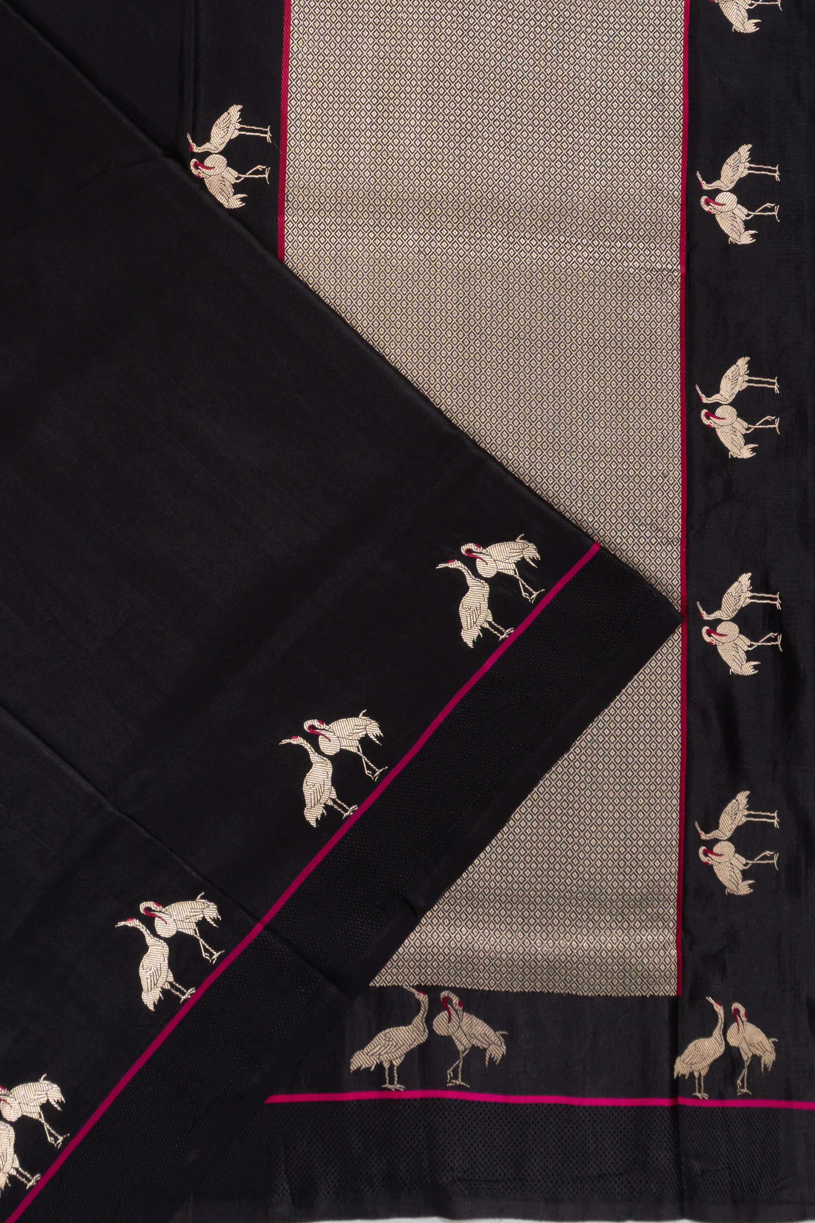 Banarasi Silk Butta Black Saree