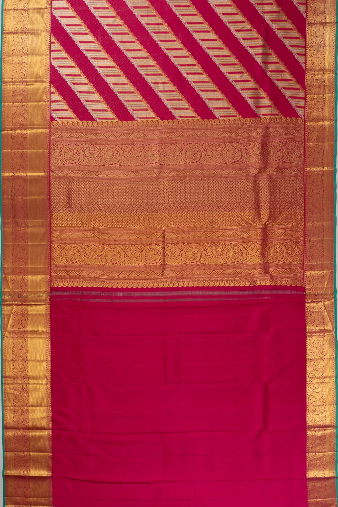 Taranga Kanchi Silk Tissue Brocade Pink Saree