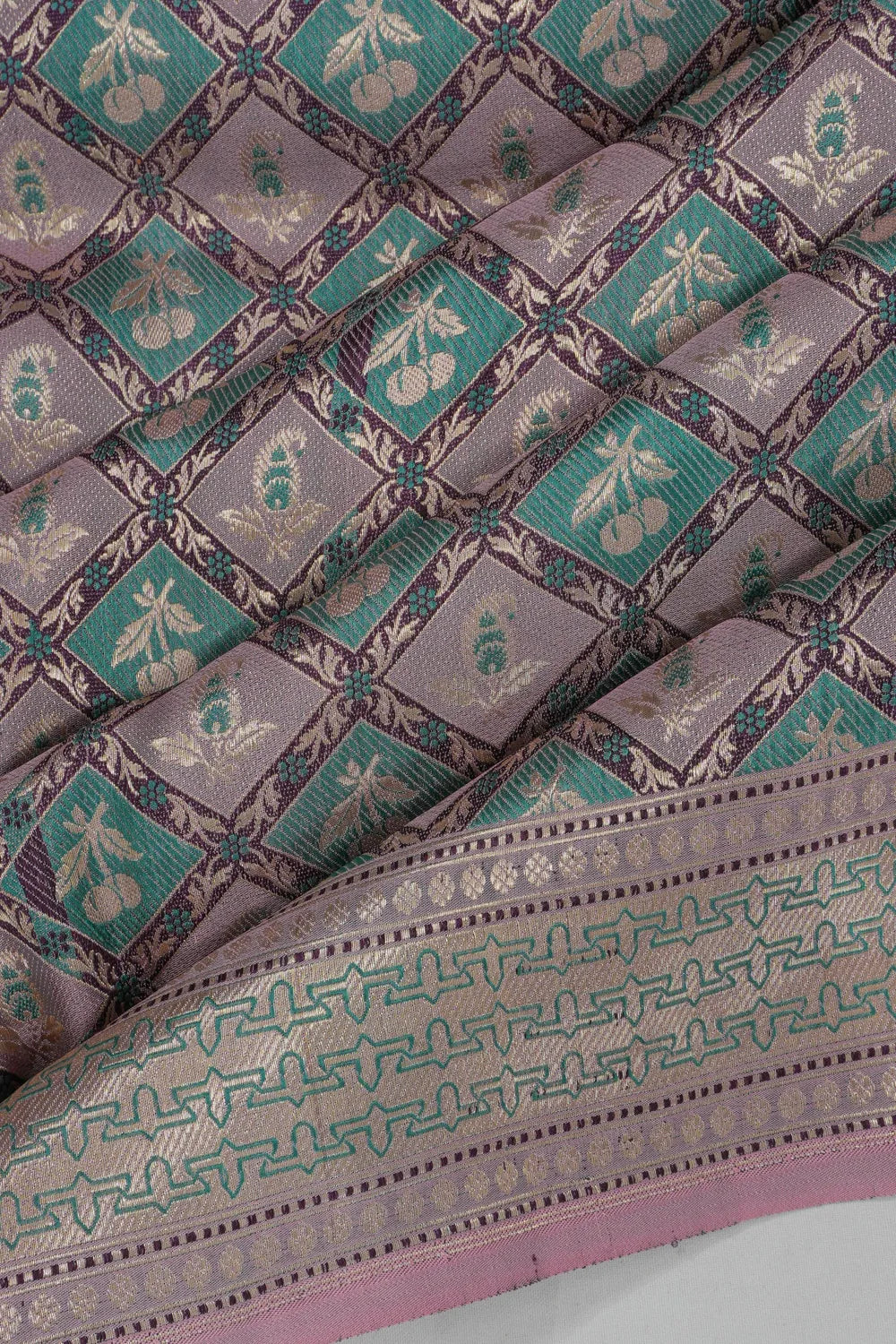 Banarasi Silk Brocade Pink Saree