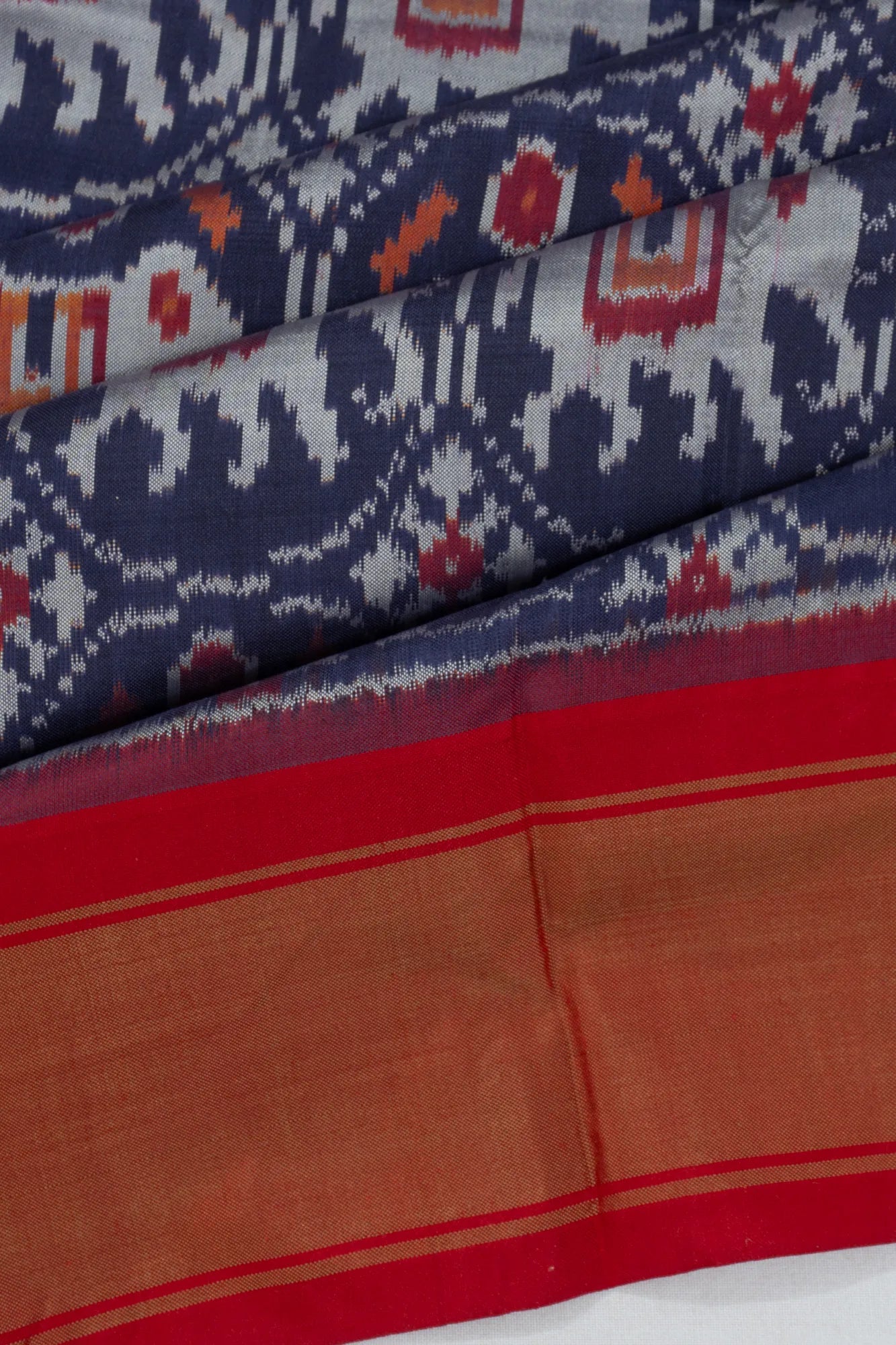 Pochampally Silk Ikat Blue Saree