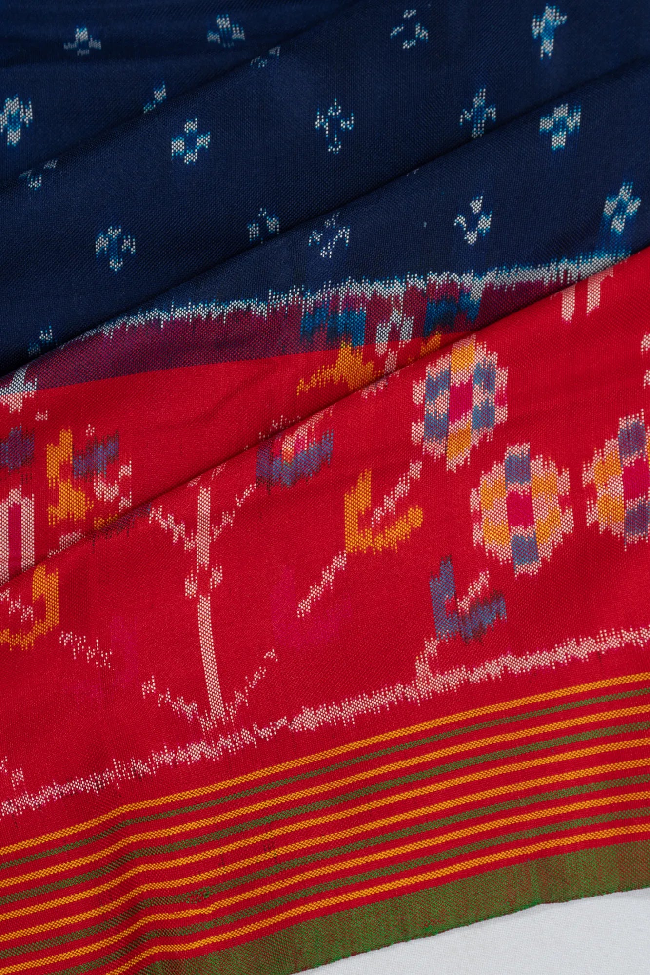 Pochampally Silk Ikat Blue Saree