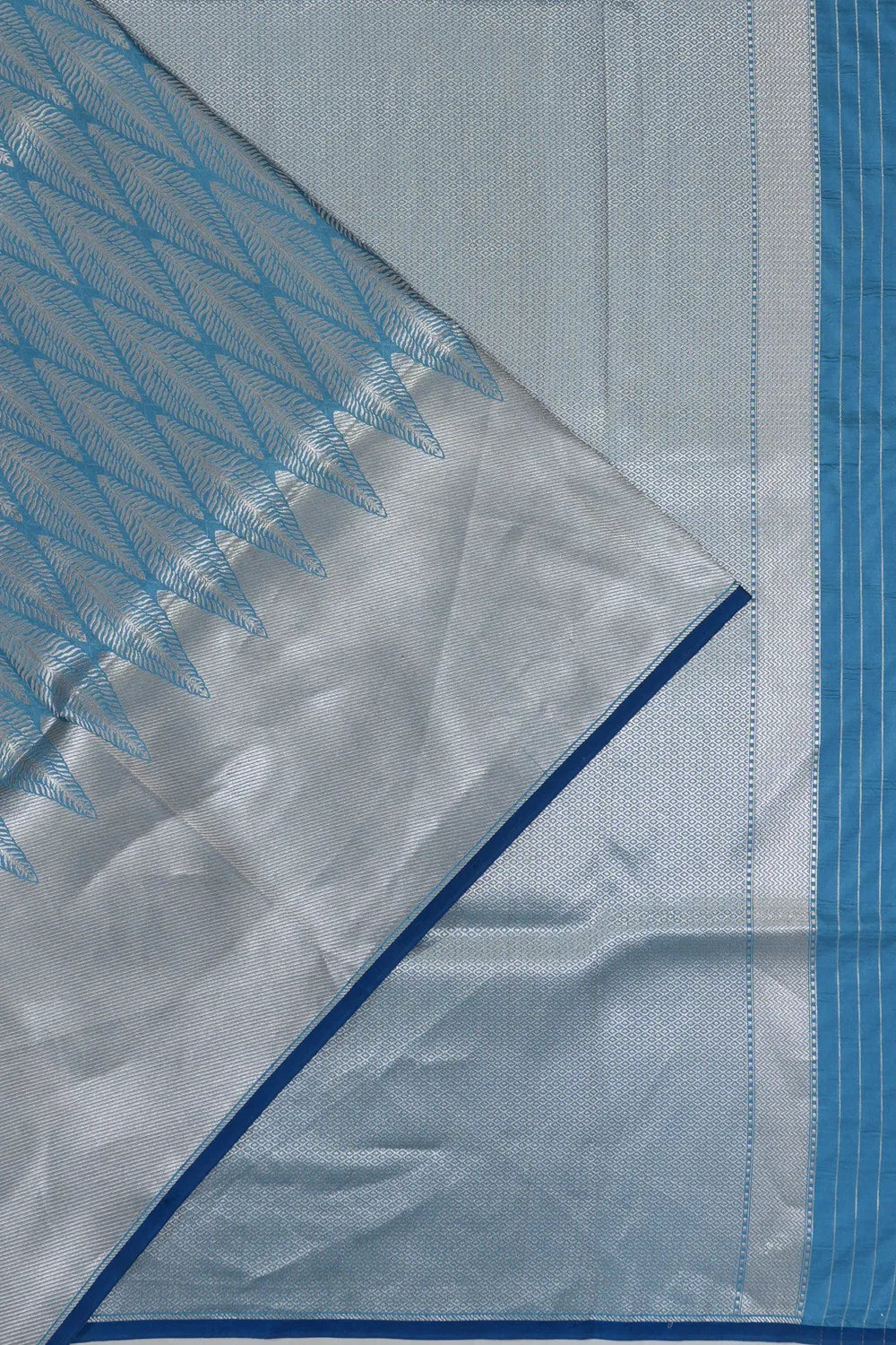Banarasi Silk Brocade Blue saree
