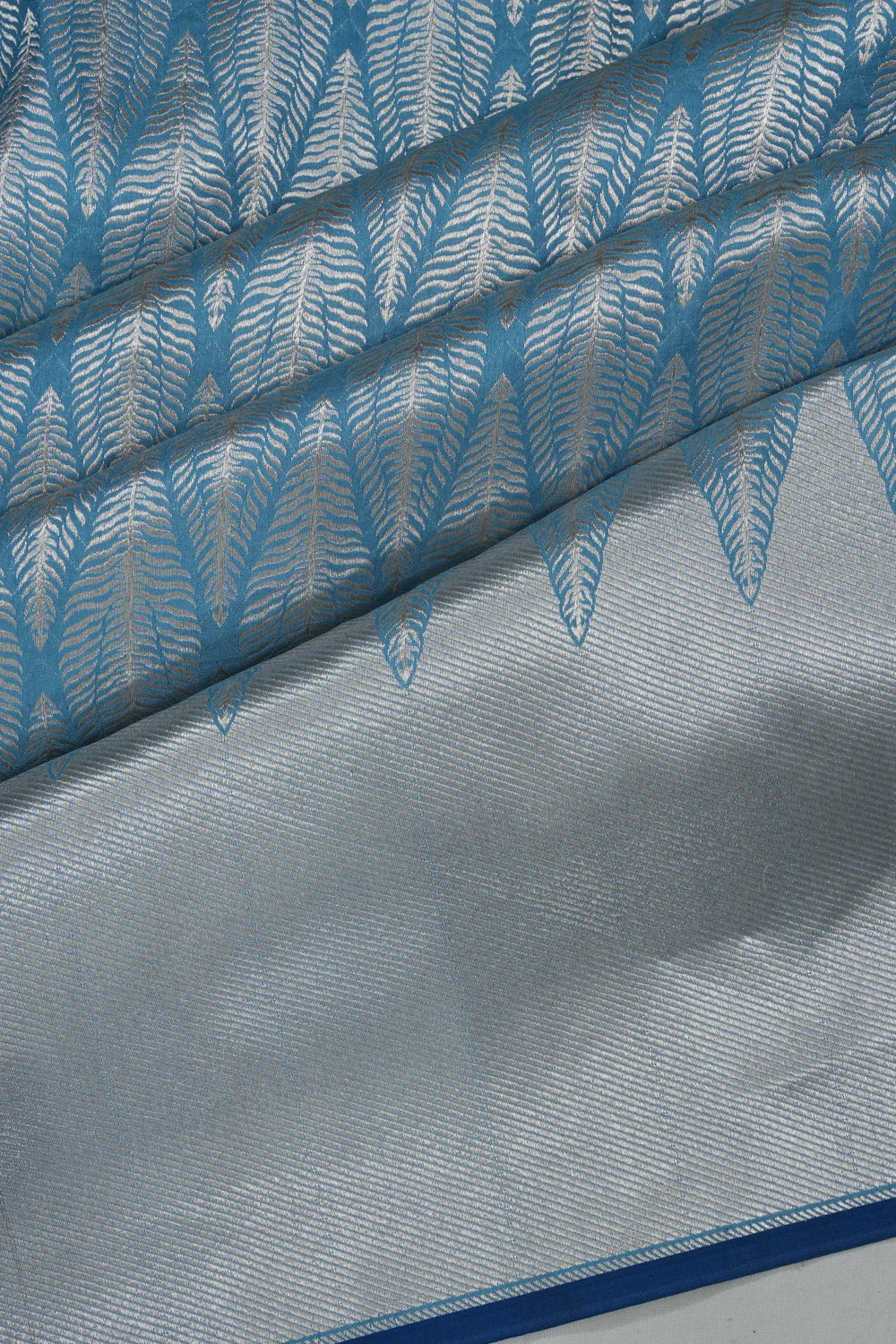 Banarasi Silk Brocade Blue saree