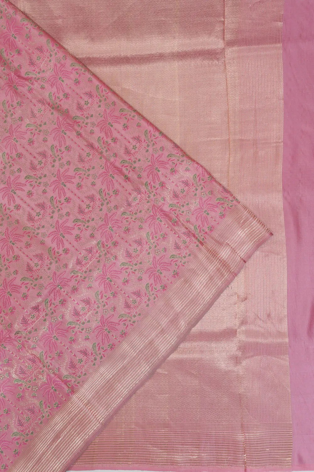 Banarasi Silk Brocade Lavender Saree