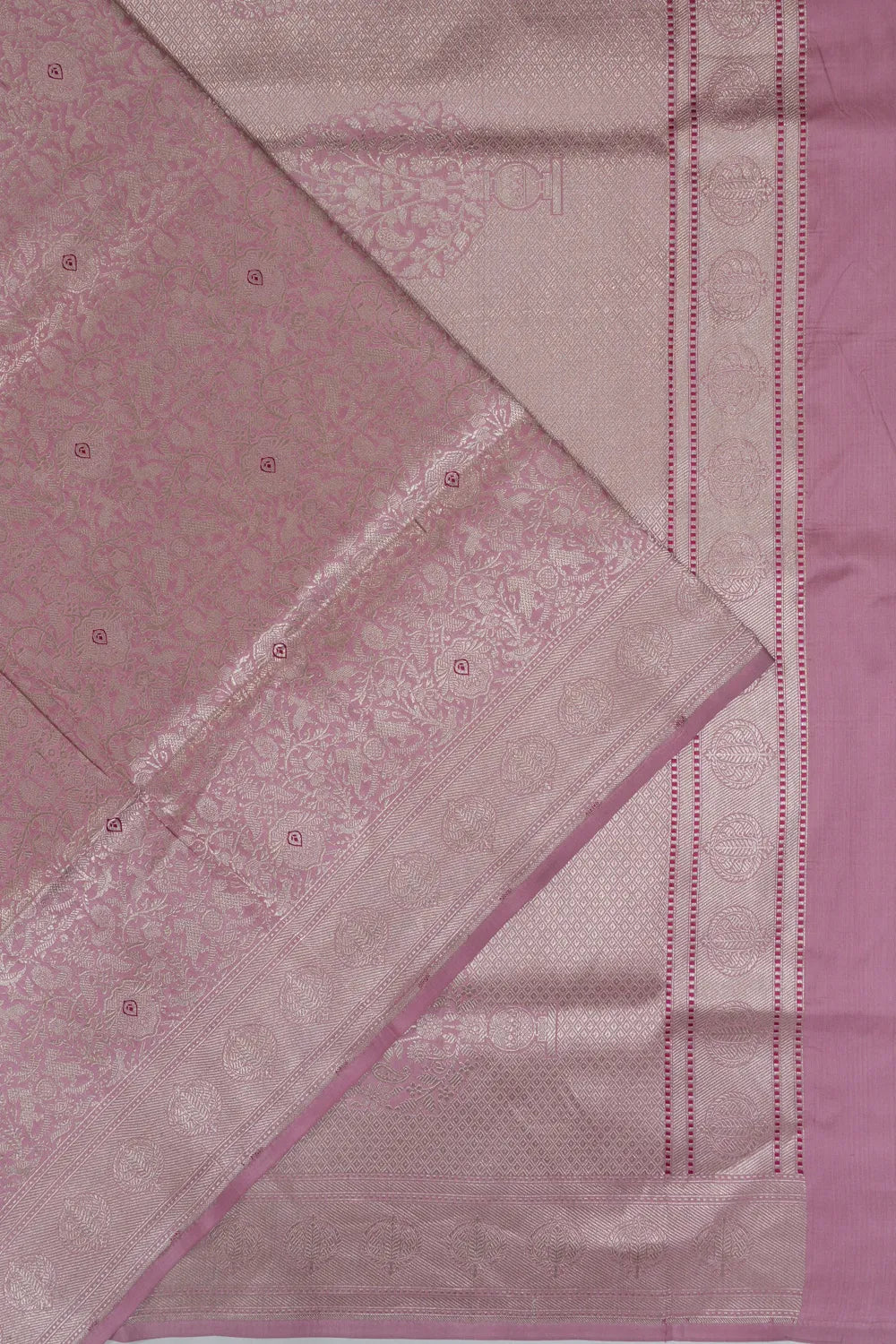 Banarasi Silk Brocade Pink Saree