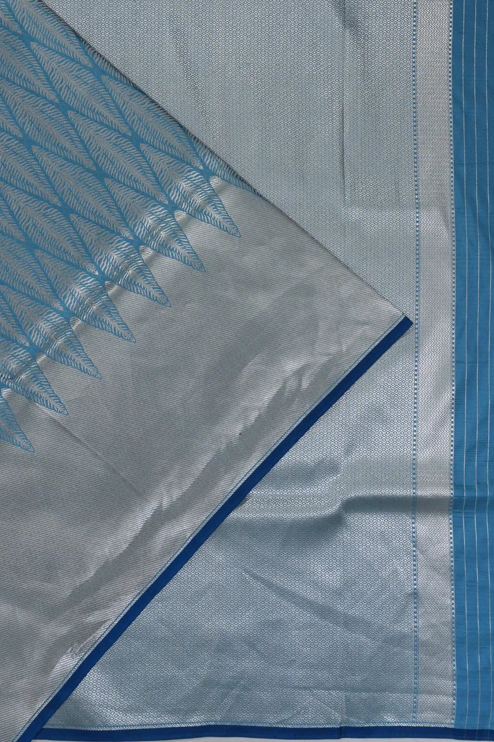 Banarasi Silk Brocade Blue Saree