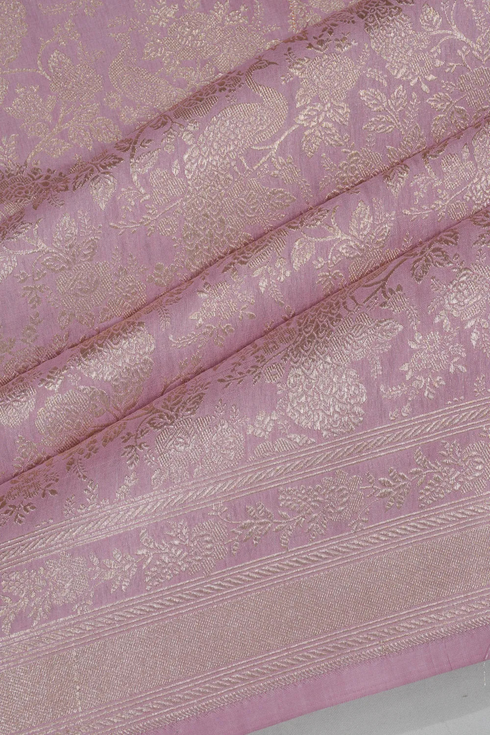 Banarasi Silk Brocade Pink Saree
