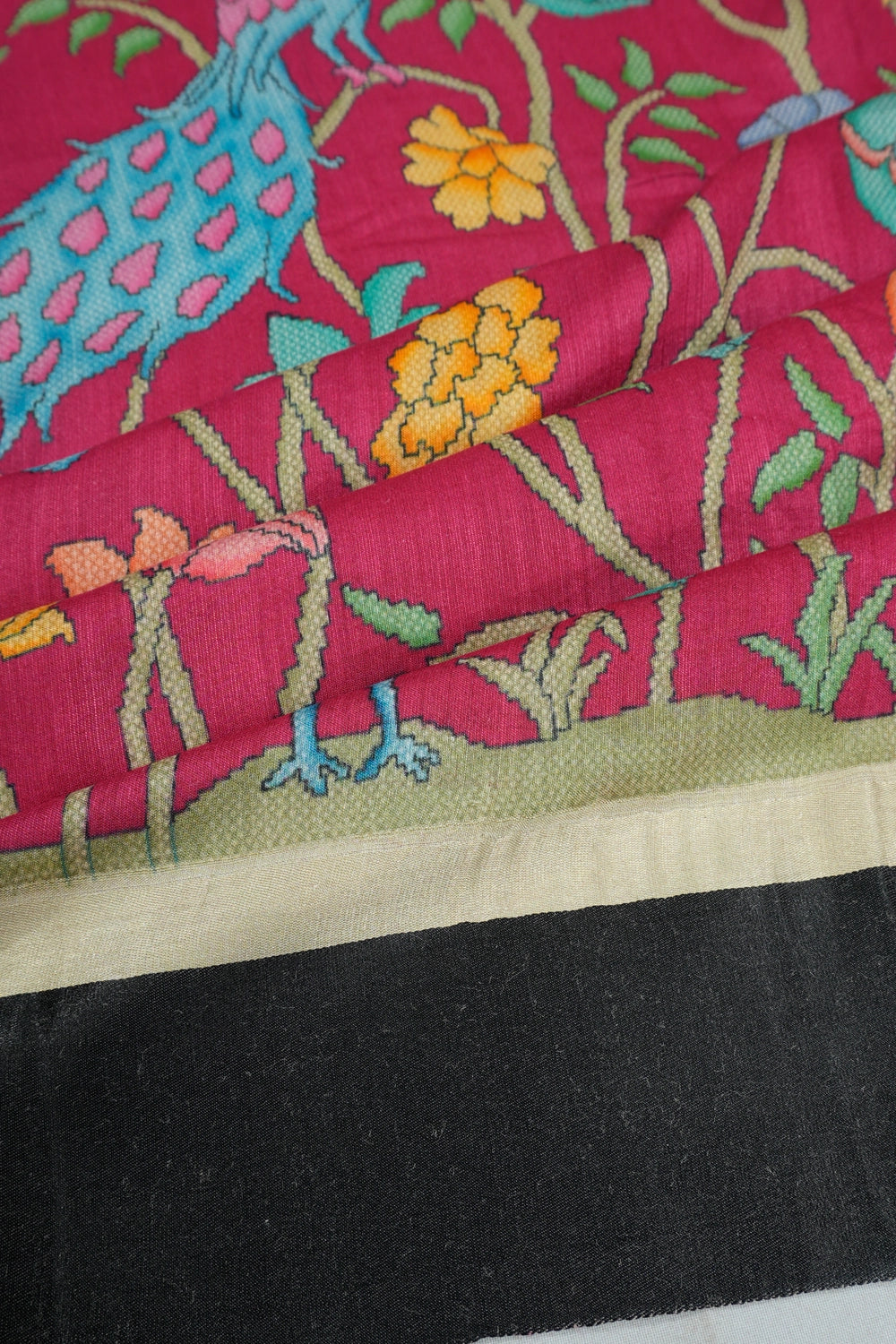 Taranga Kanchi Silk Digital Printed Pink Saree