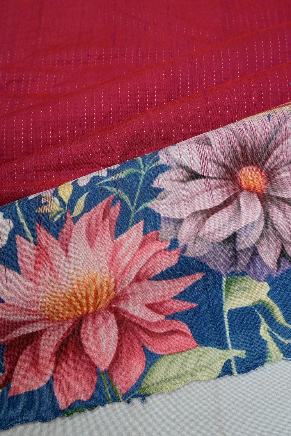 Soft Silk Printed Pink Saree