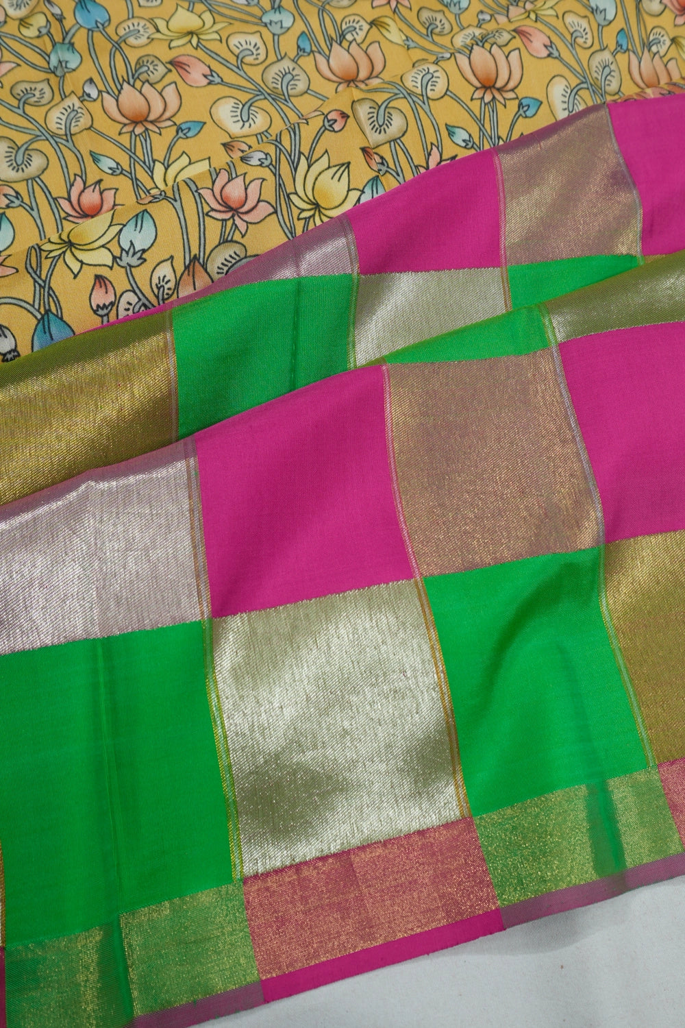 Taranga Kanchi Silk Printed Pink Saree