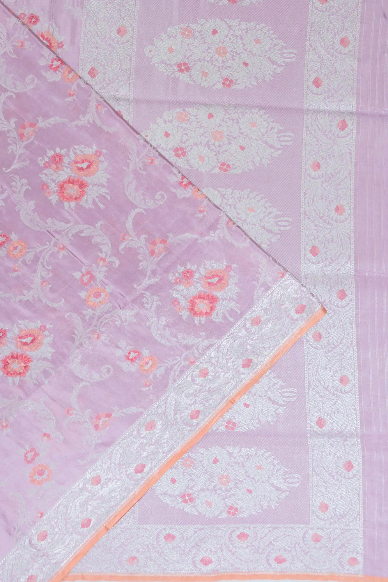 Banarasi Silk Jaal Lavender Saree