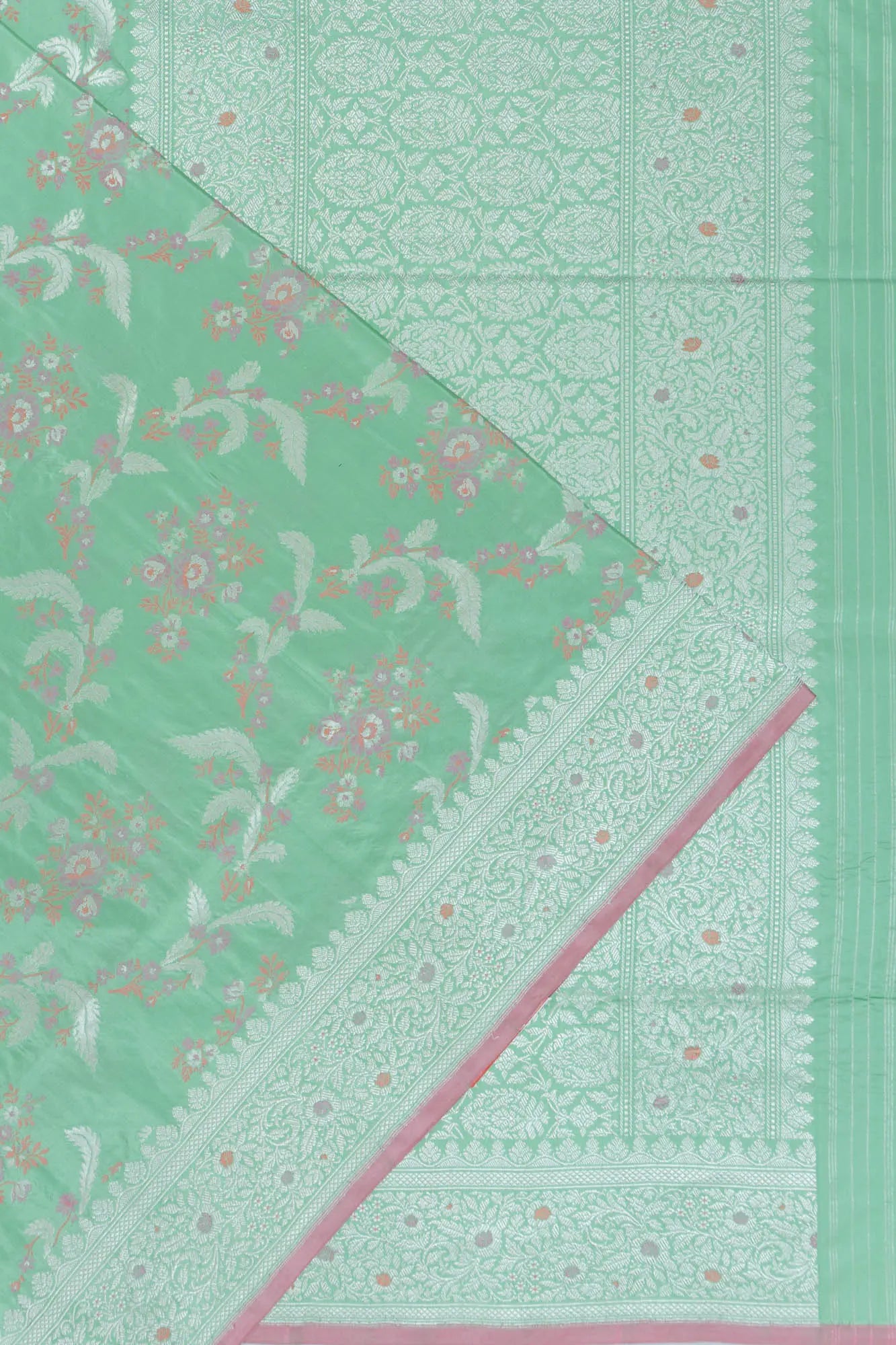 Banarasi Silk Brocade Green Saree