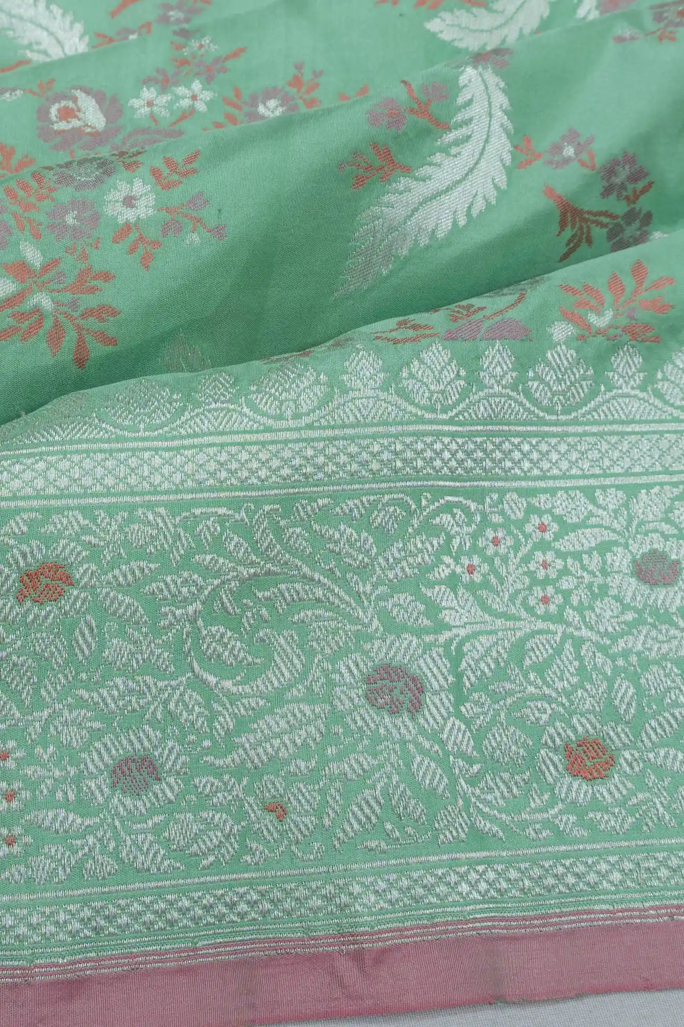 Banarasi Silk Brocade Green Saree