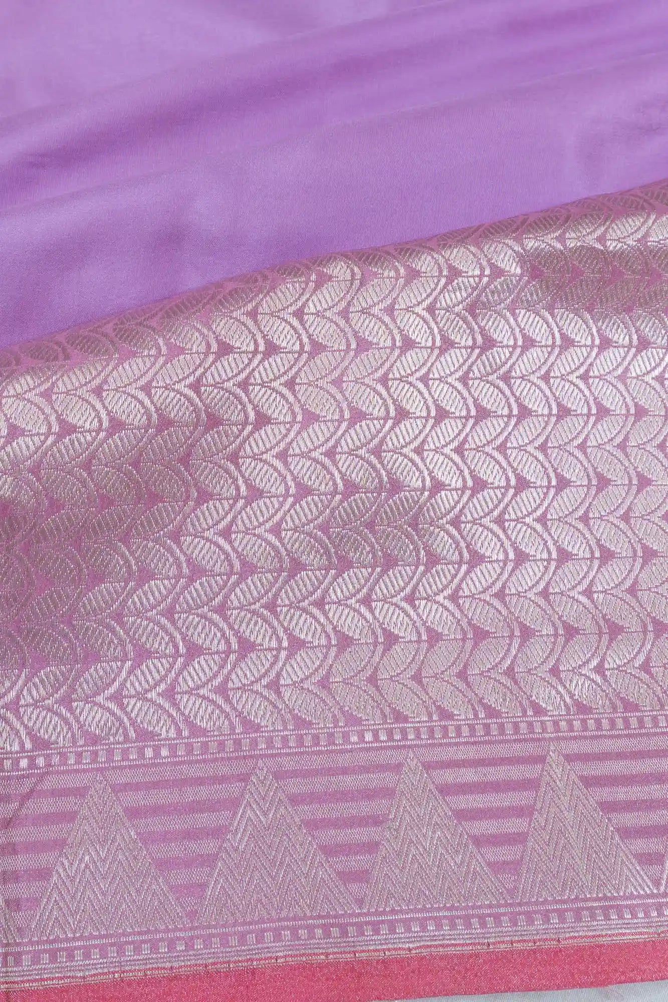 Banarasi Silk Butta Lavender Saree