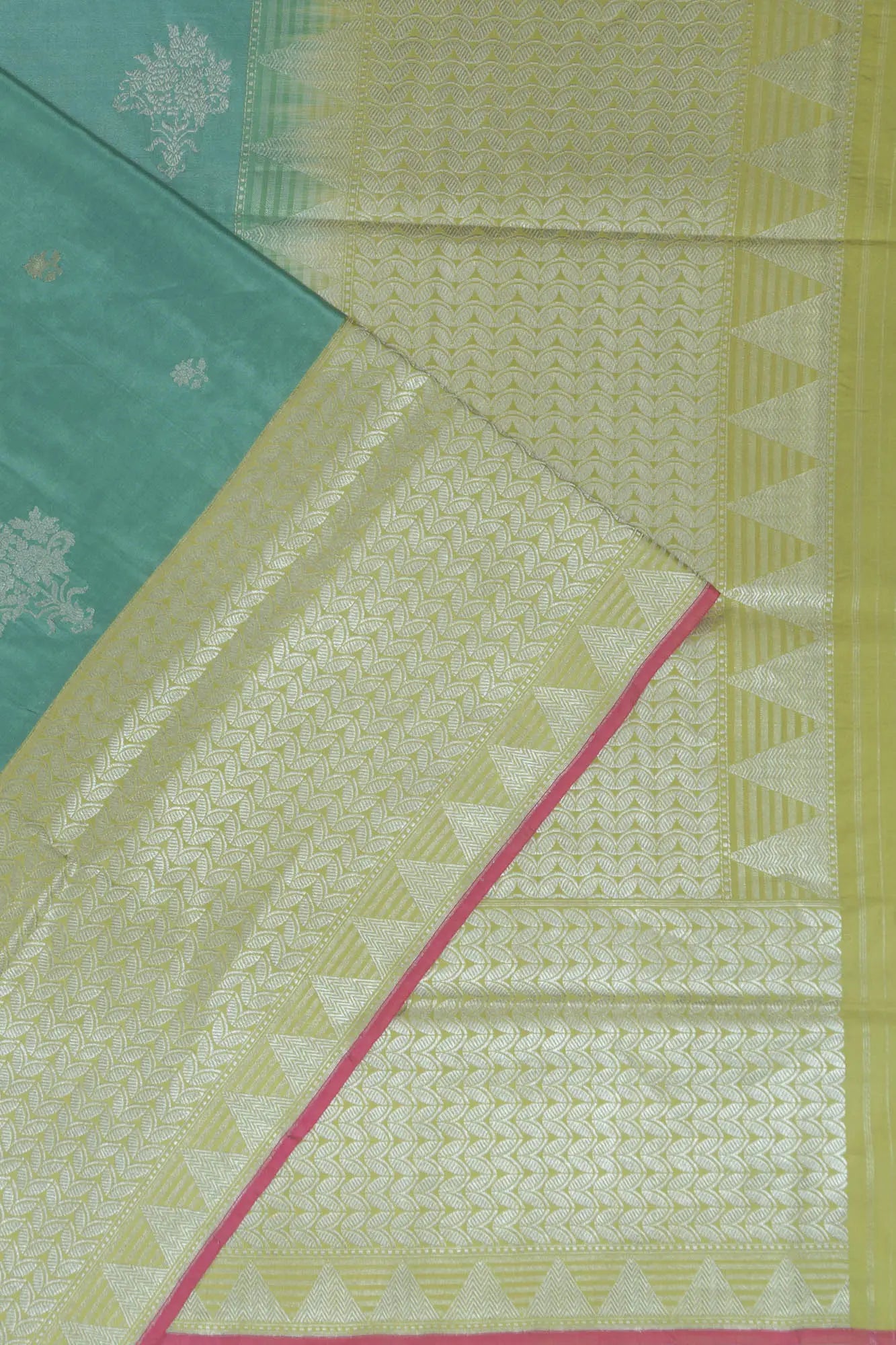 Banarasi Silk Butta Blue Saree