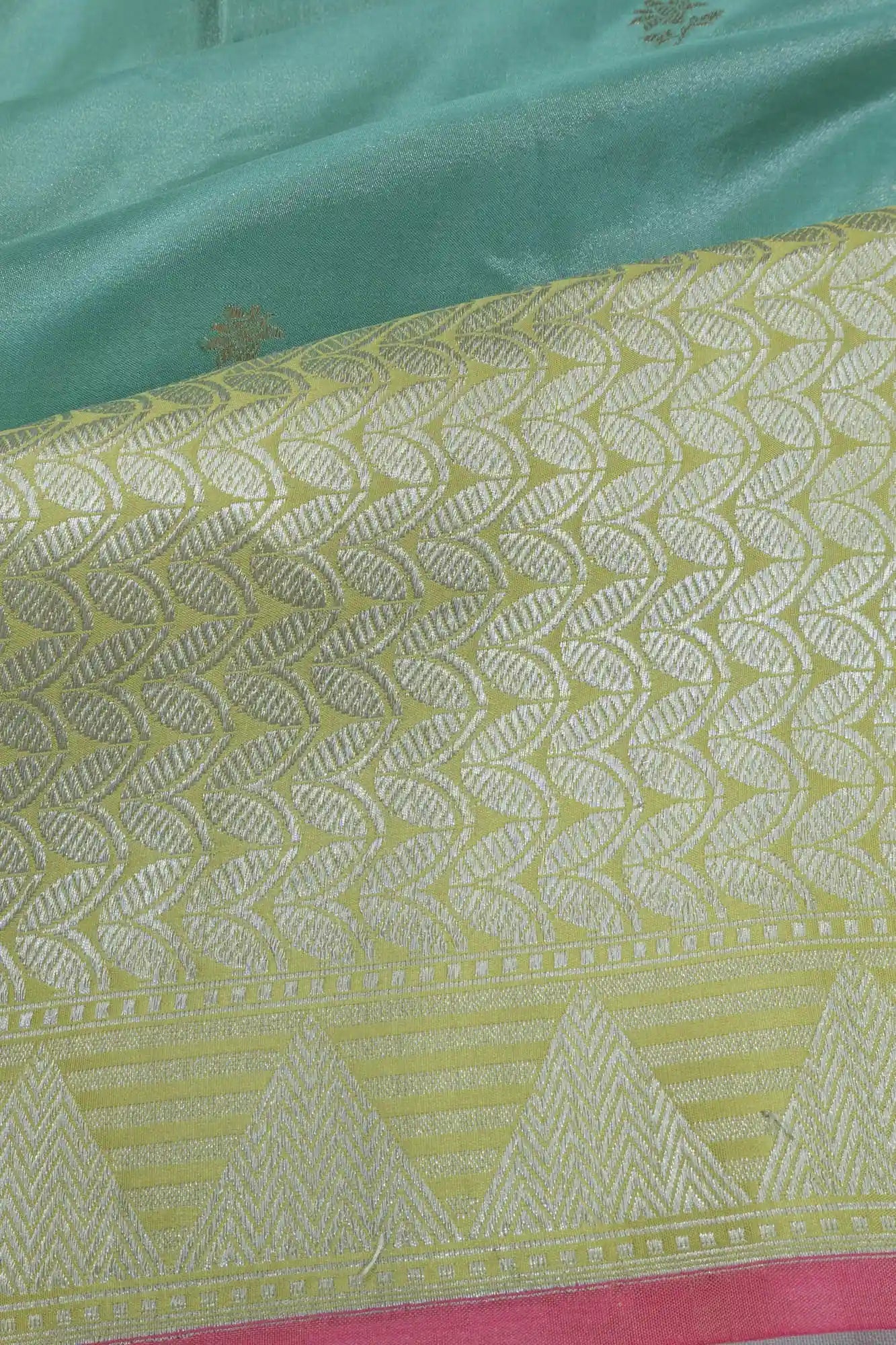 Banarasi Silk Butta Blue Saree