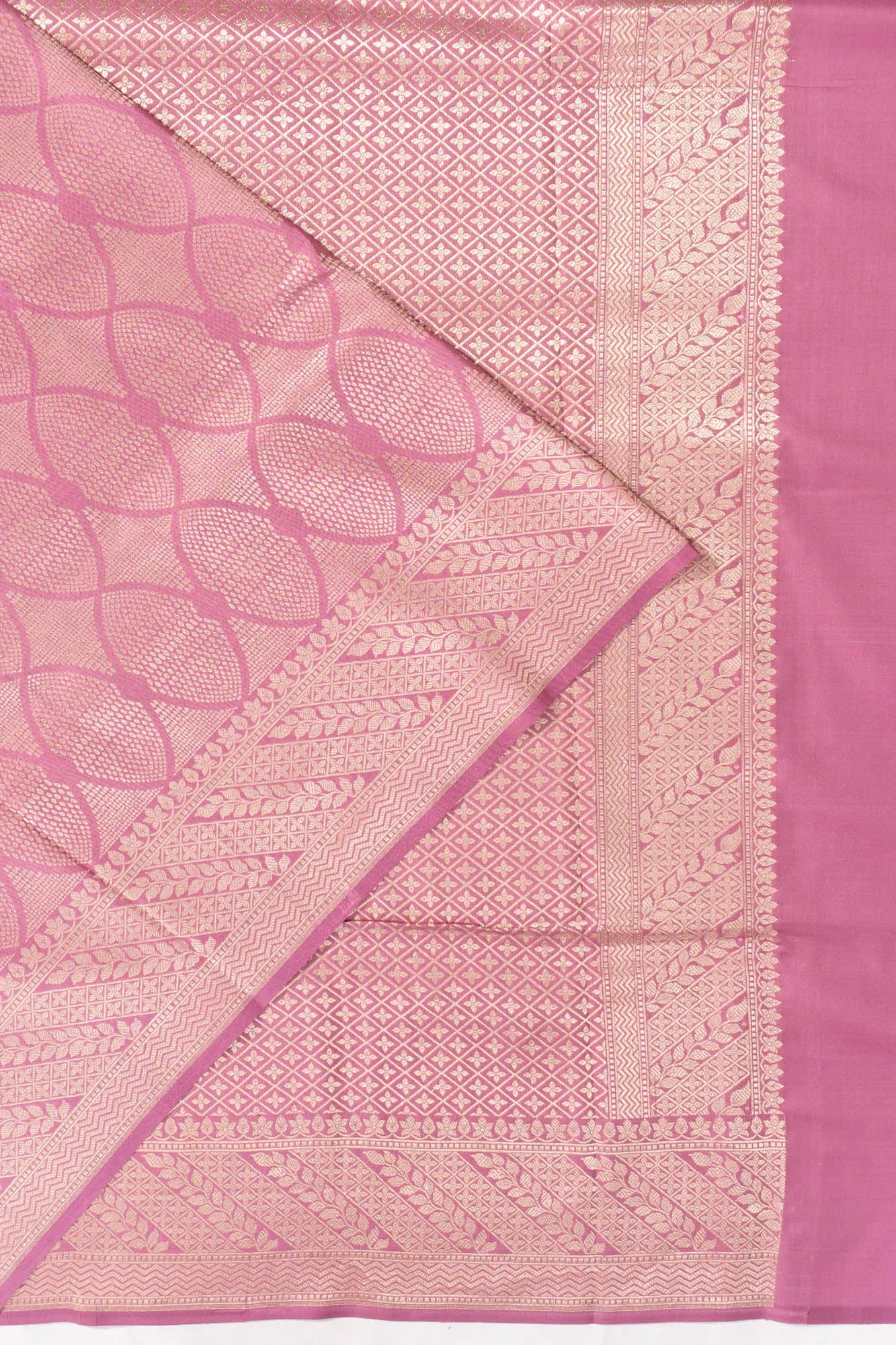 Vaanya Banaras Brocade Pink Saree