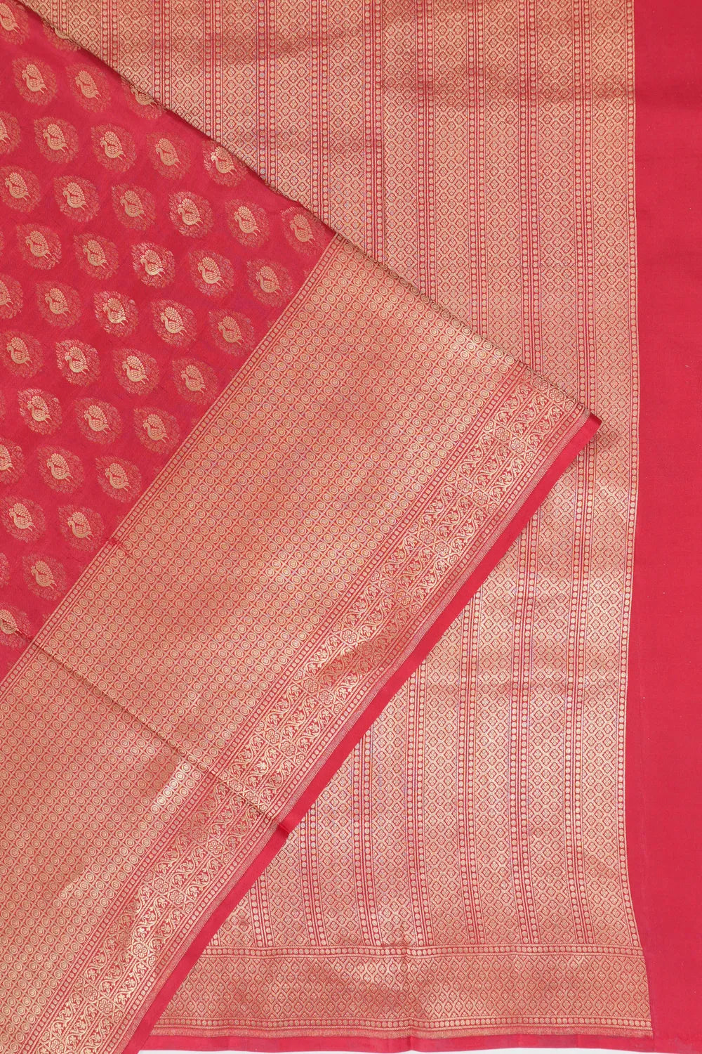 Vaanya Banaras Brocade Red Saree
