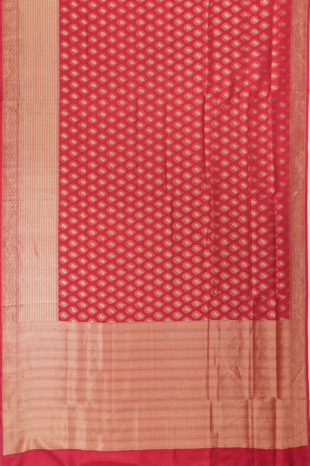 Vaanya Banaras Brocade Red Saree
