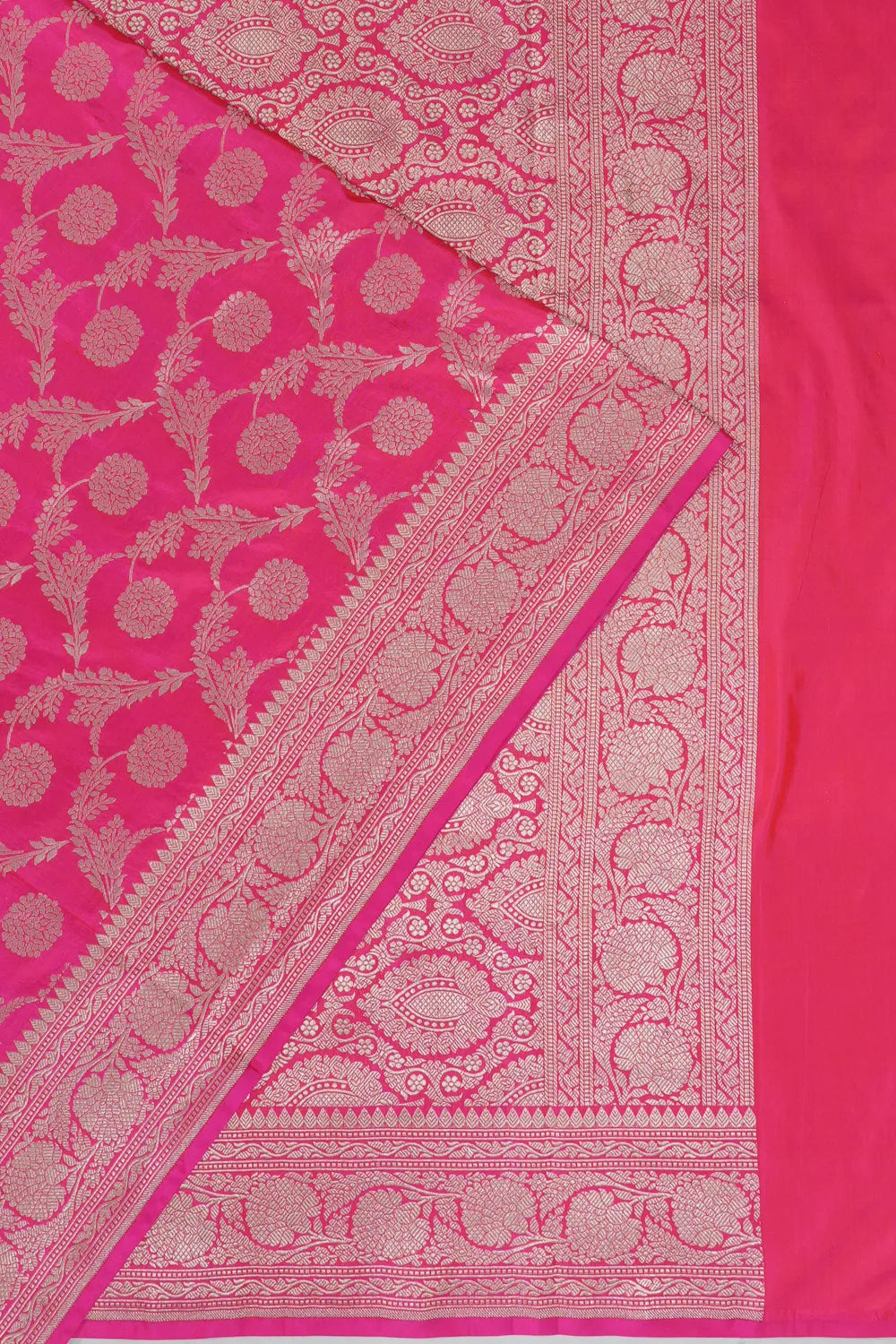 Vaanya Banaras Jaal Pink Saree