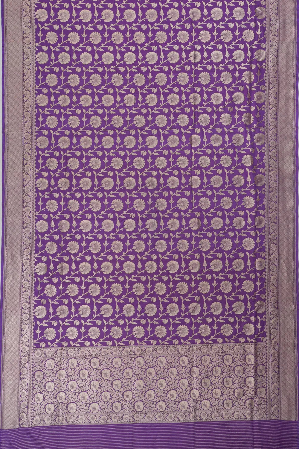 Vaanya Banaras Jaal Violet Saree