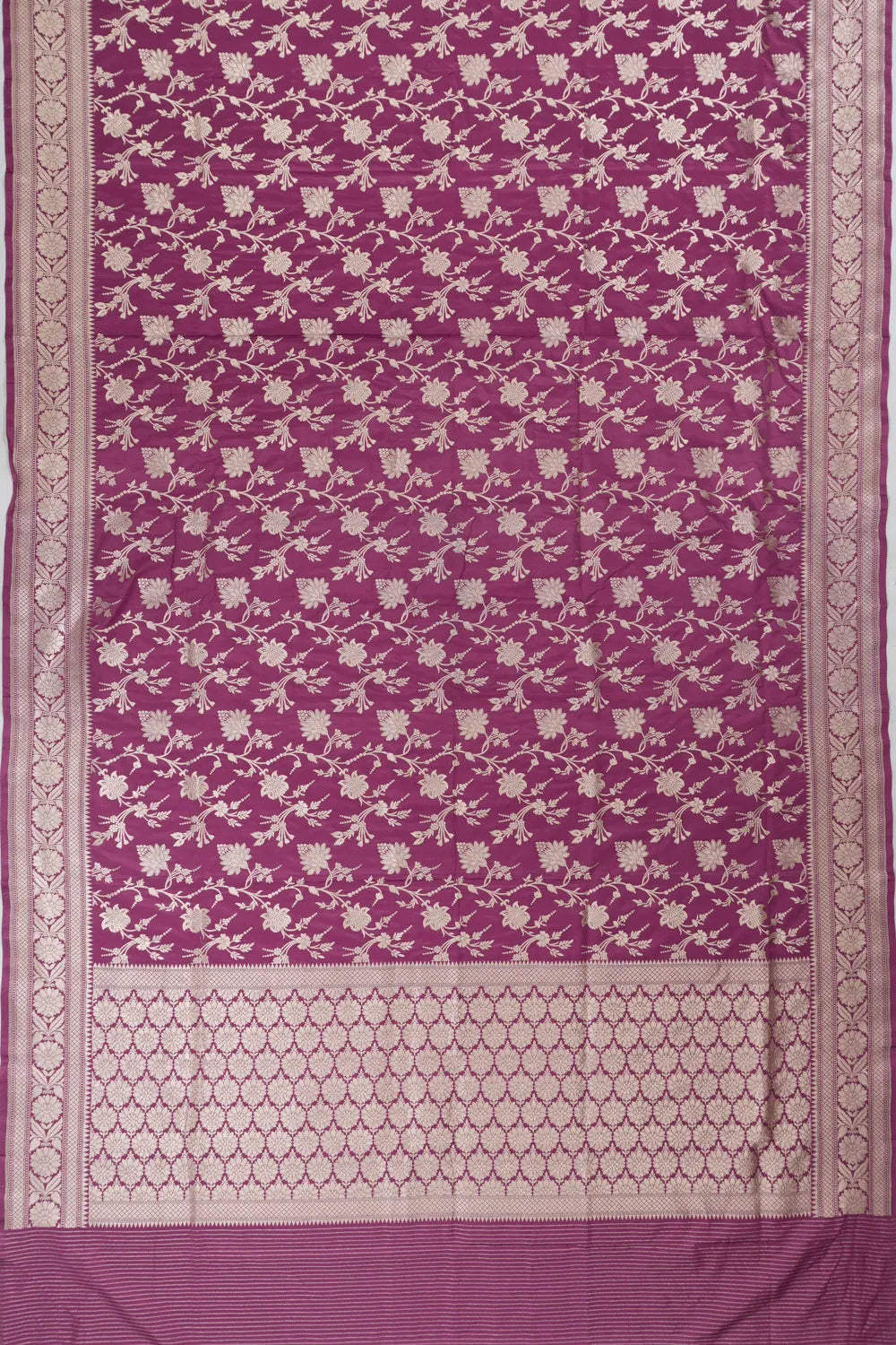 Vaanya Banaras Jaal Pink Saree