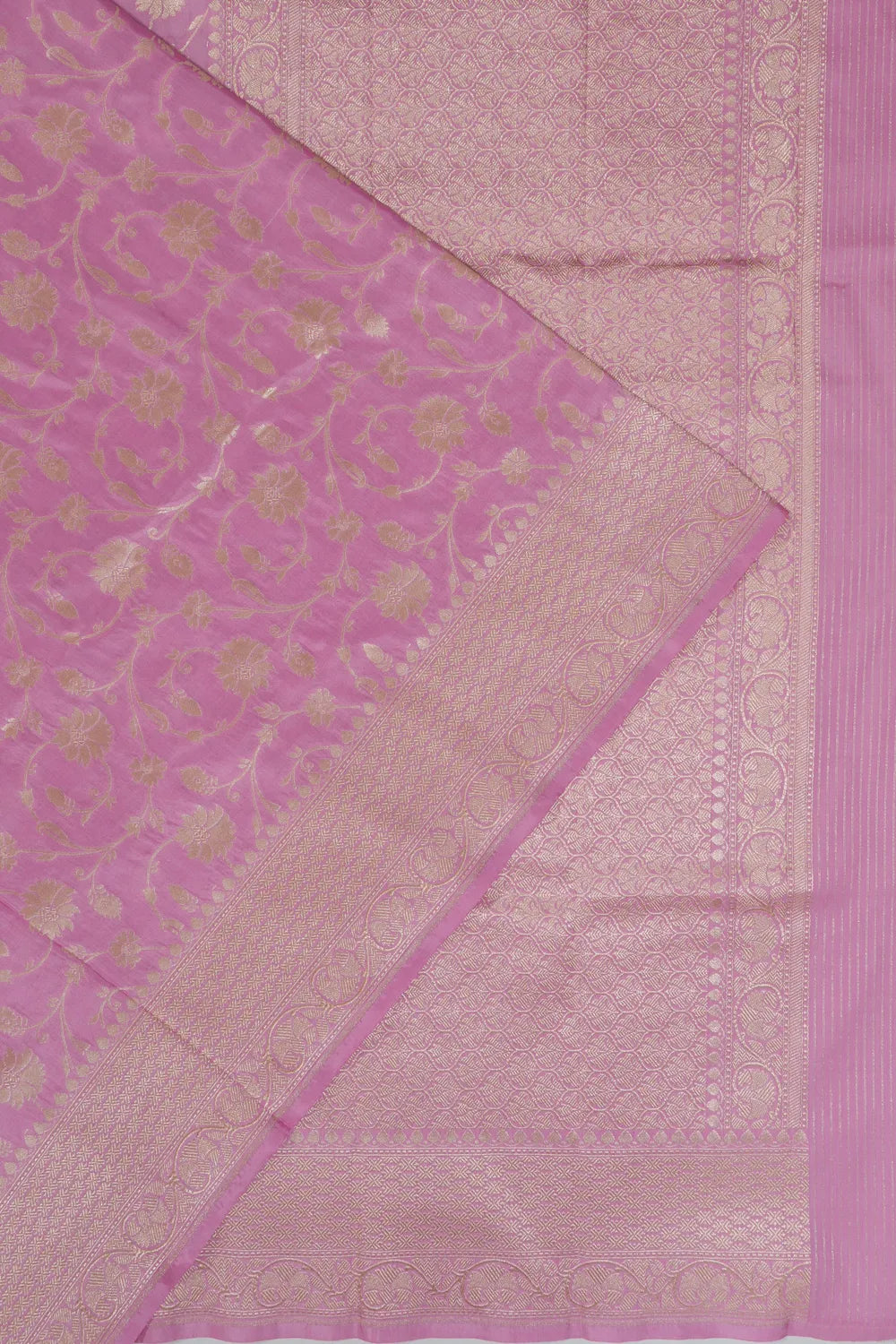 Vaanya Banaras Jaal Baby Pink Saree