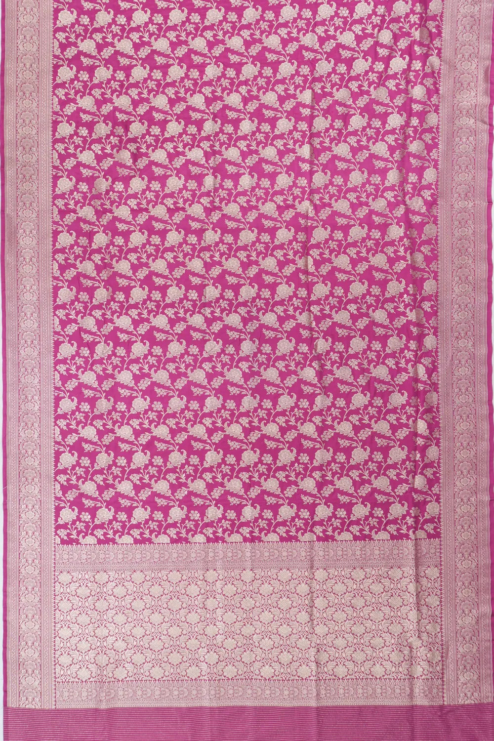 Vaanya Banaras Jaal Pink Saree