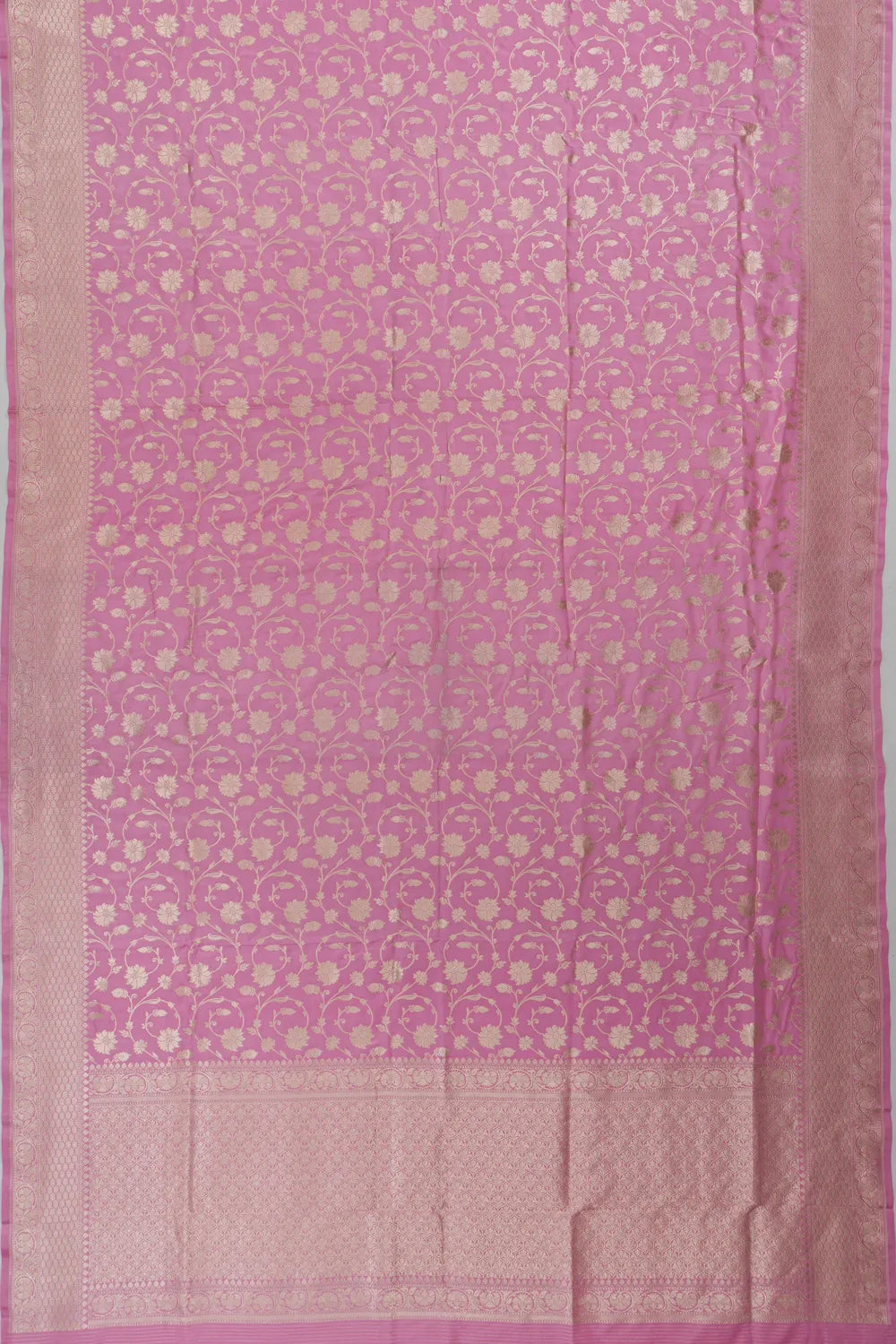 Vaanya Banaras Jaal Pink Saree